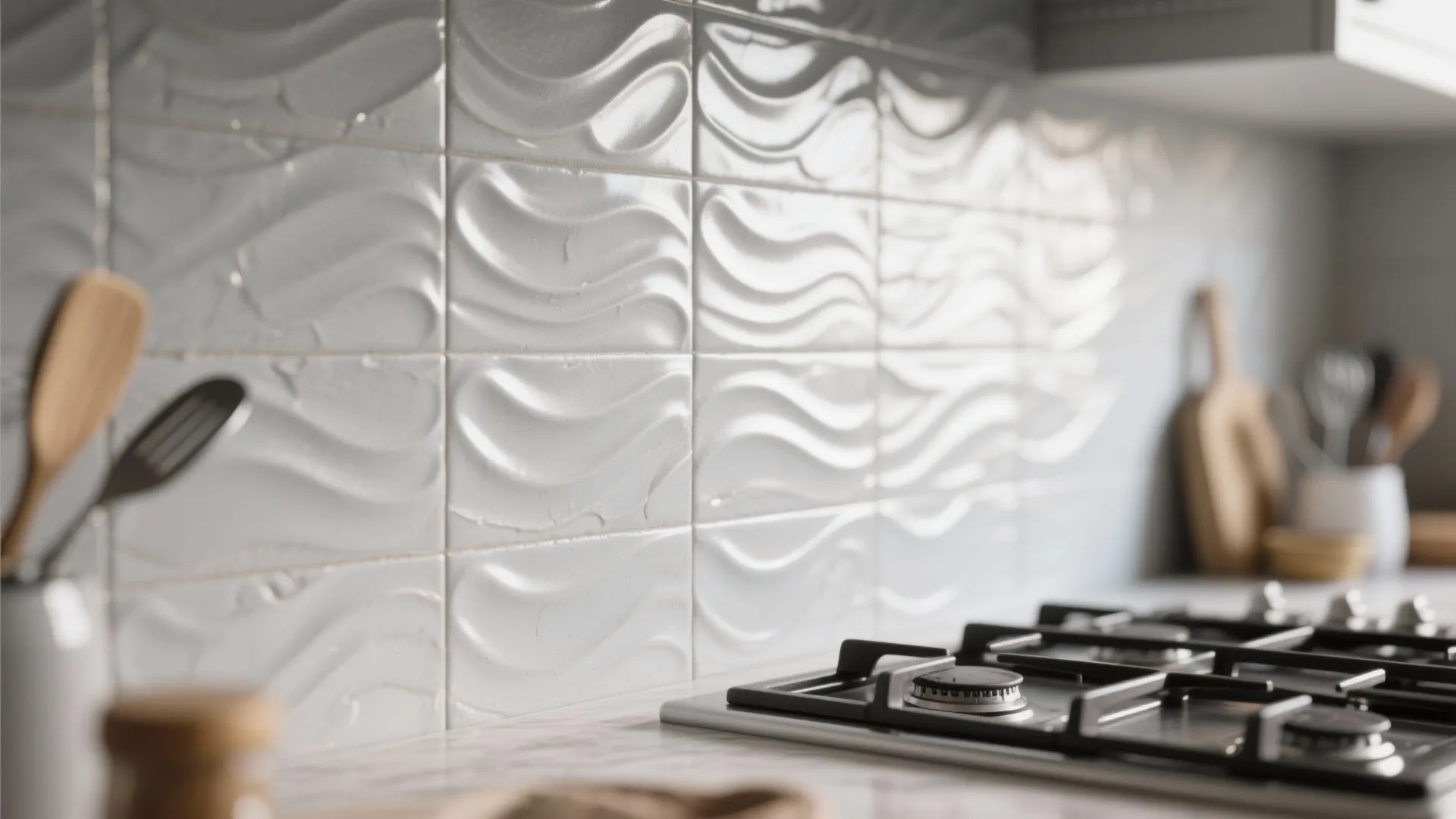 3. Textured Ceramic Panels to Add Depth