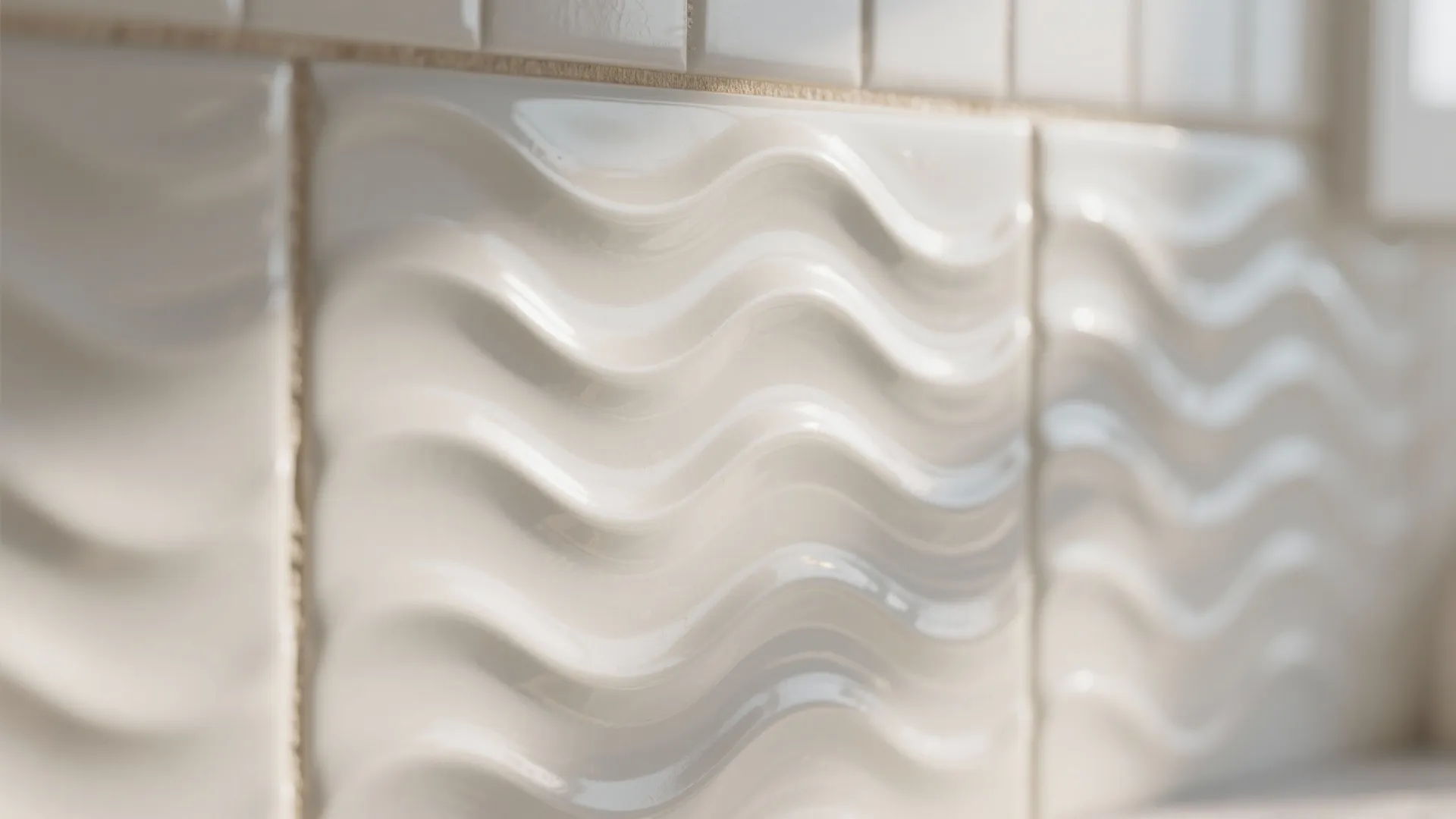 5. Textured White Ceramic for Depth