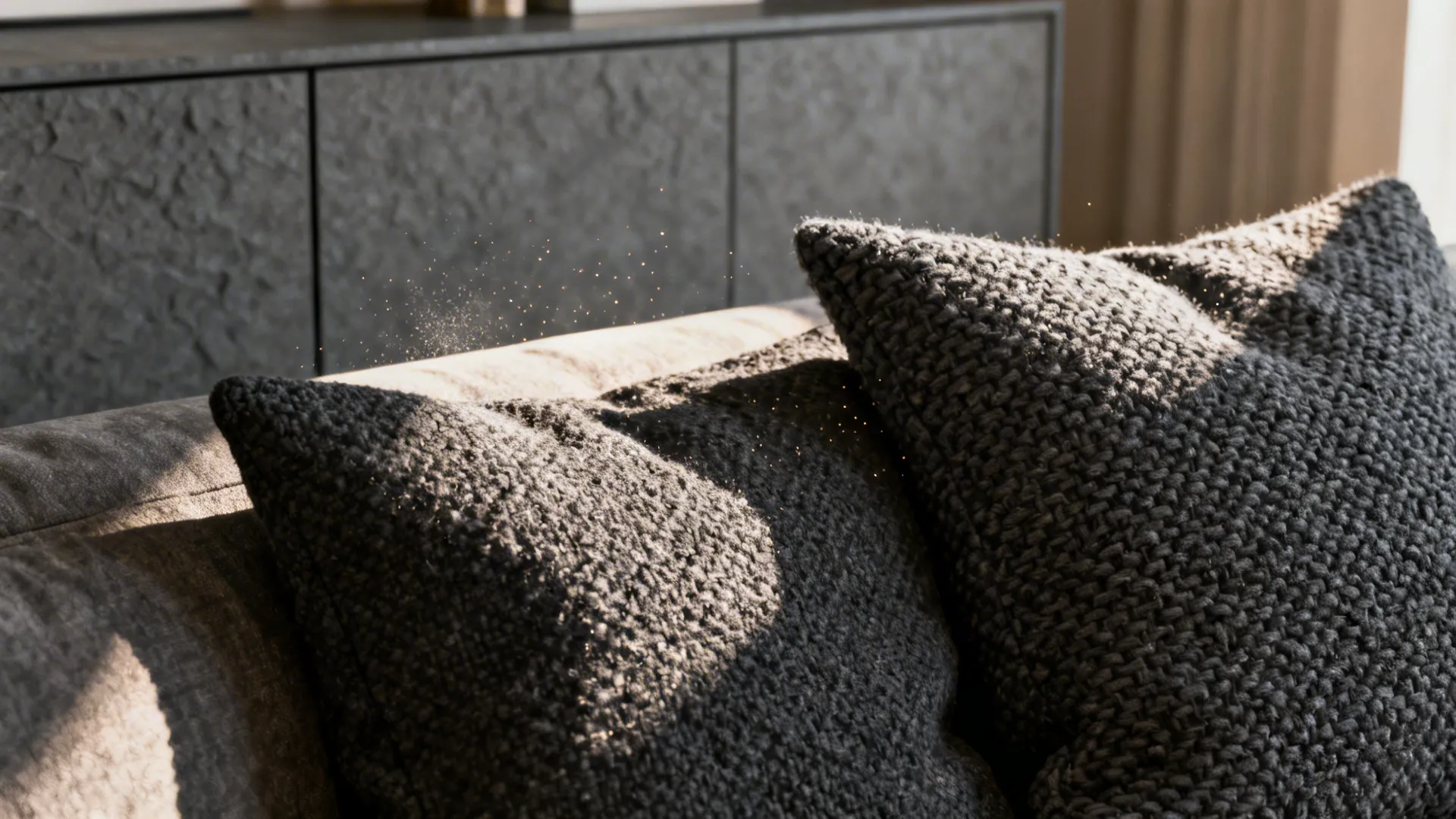 5. Go tonal: charcoal and textured blacks