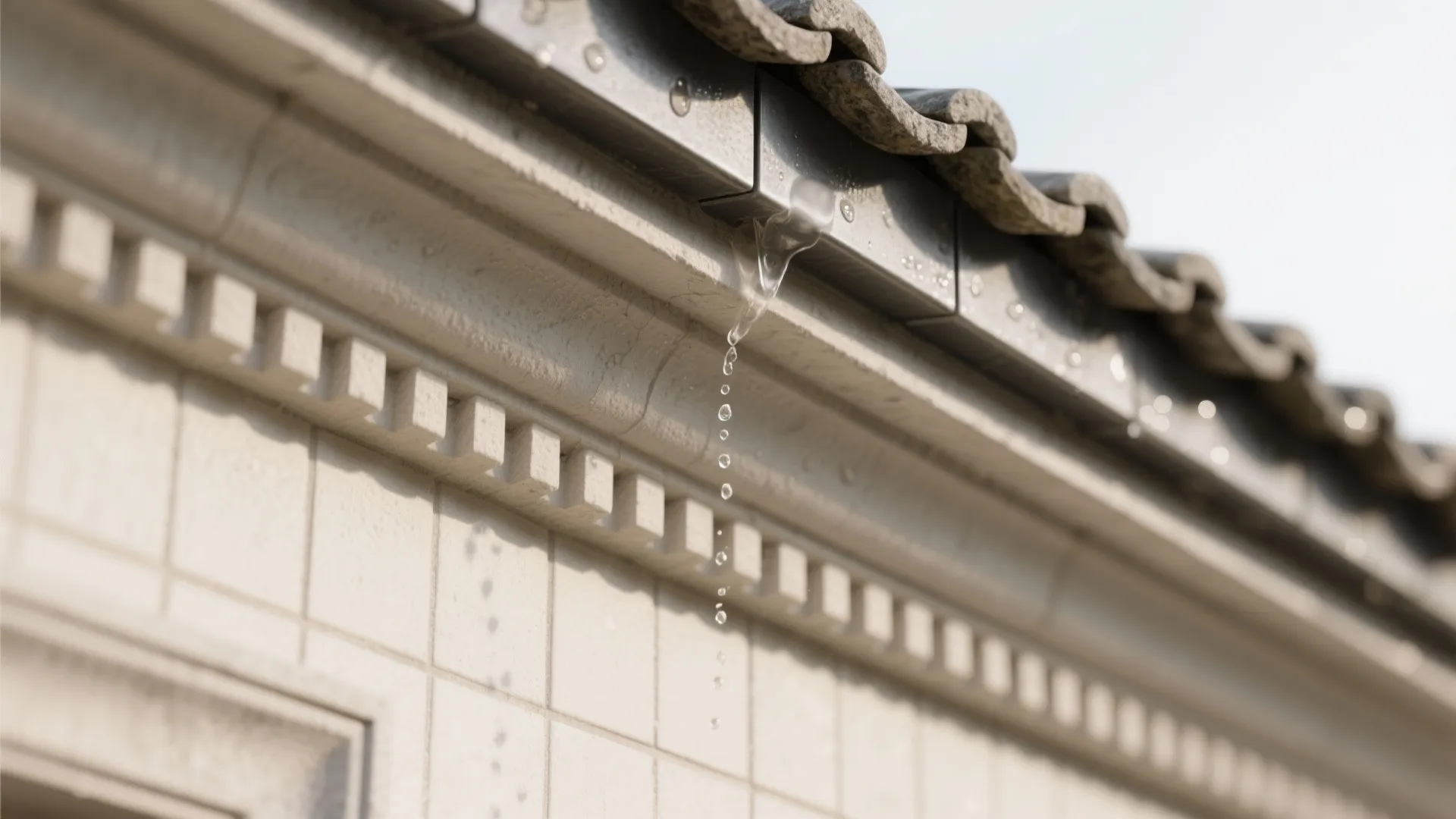 Stone, tile, or textured plaster with defined coping