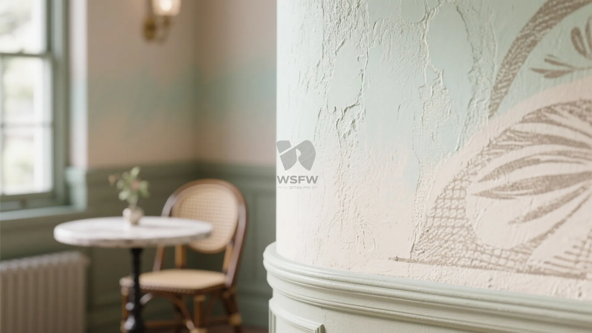 4. Patterned or Textured Paint for Small Spaces