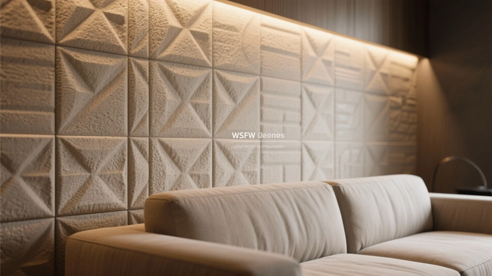 5. Feature Wall with Textured Panels