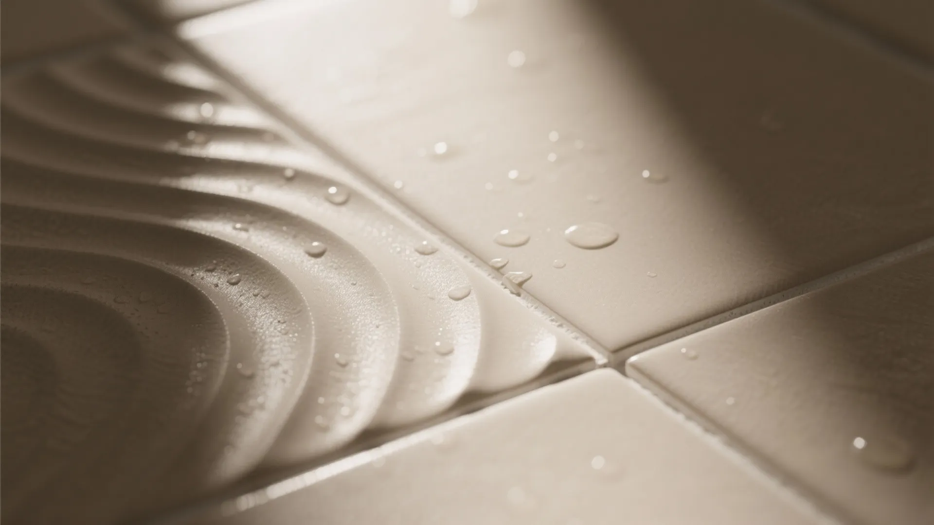 2. Textured Field Tiles for Subtle Luxury