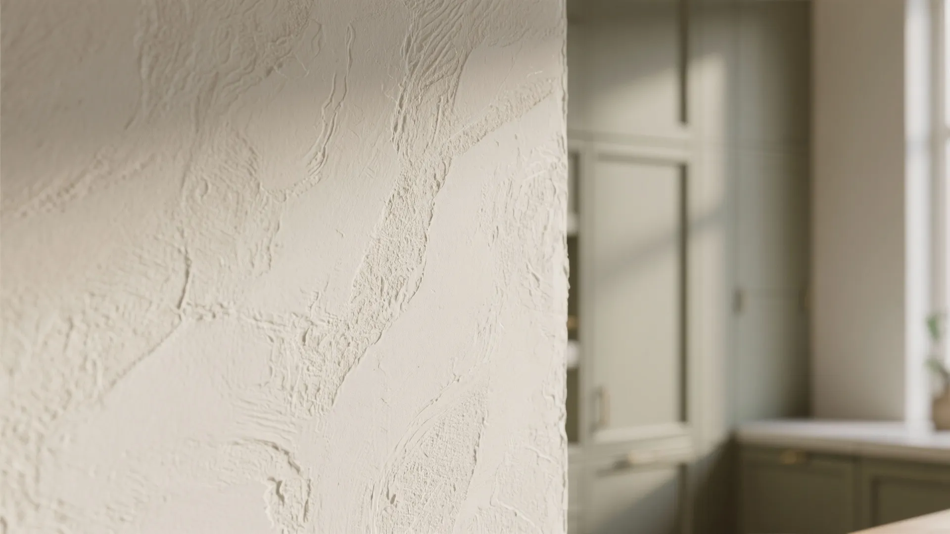 3. Textured finishes for depth and disguise