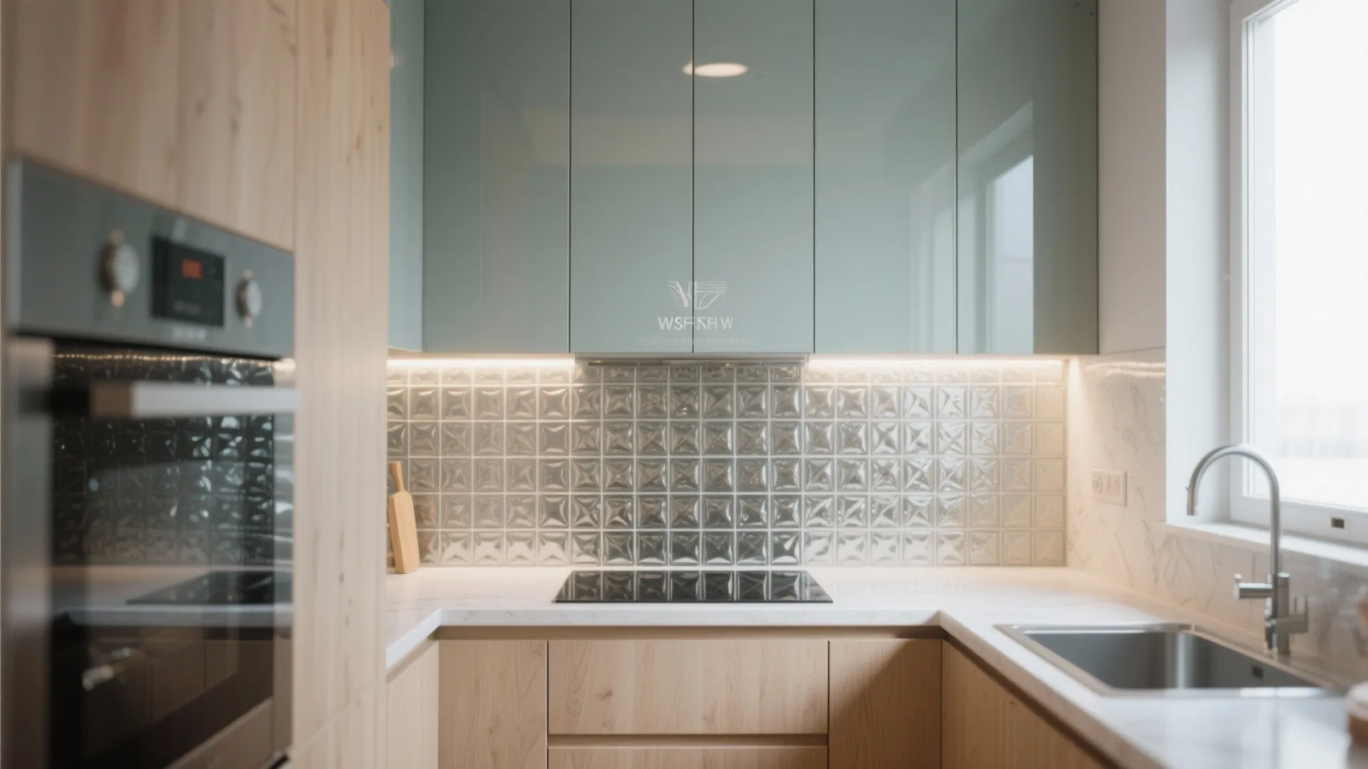 5. Textured Glass, Mirrored, or 3D Panels