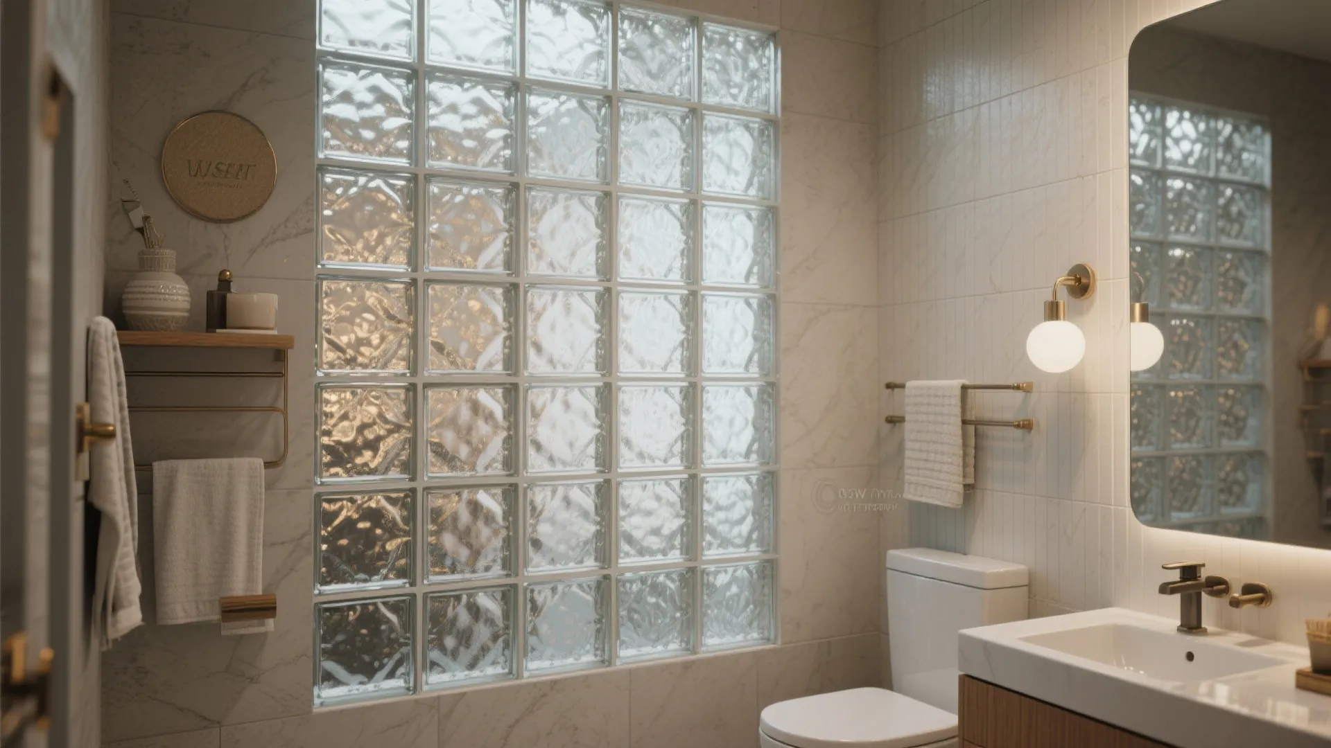 7. Textured Glass Blocks