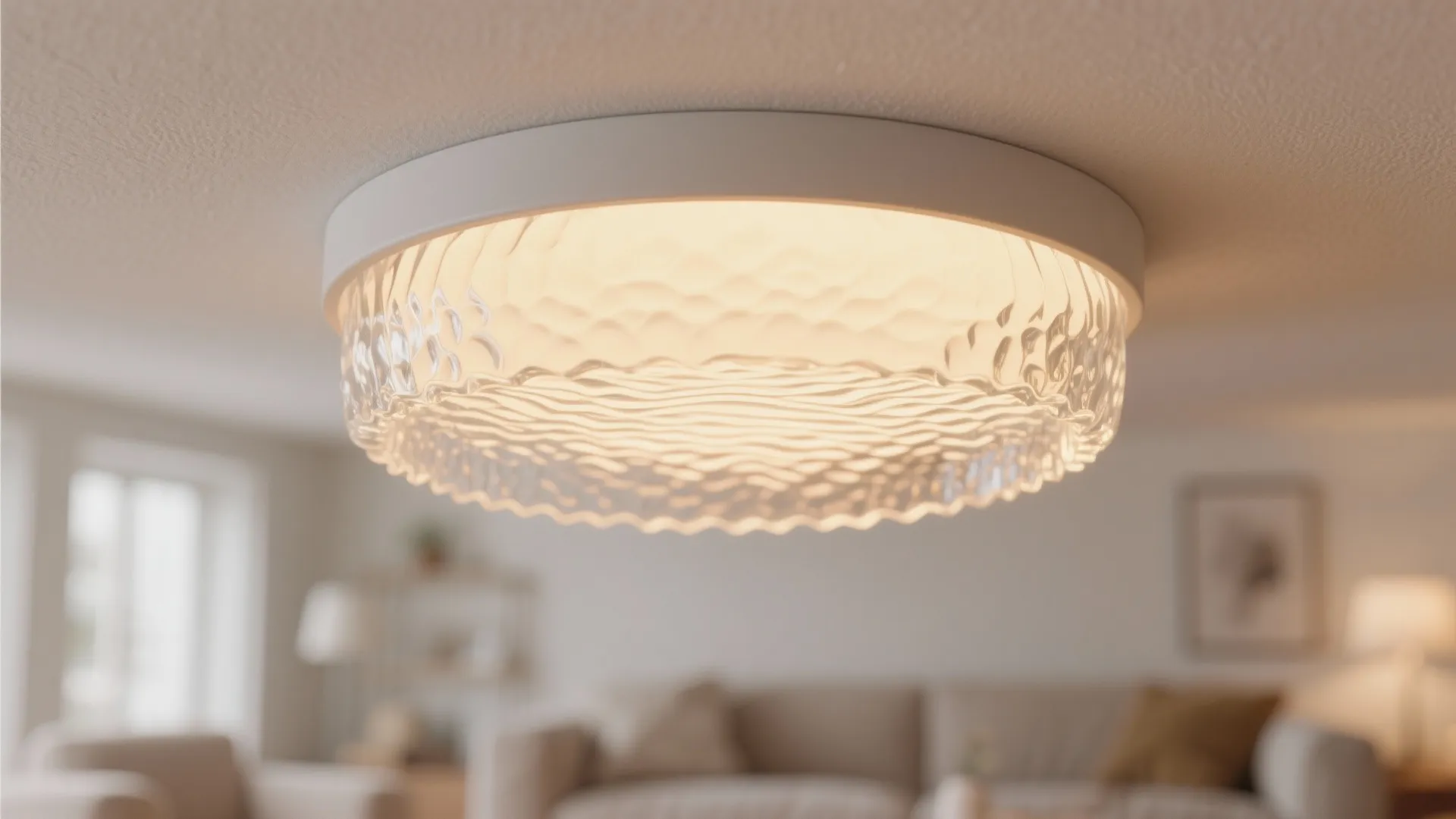 4. Textured glass or fabric diffusers for warmth