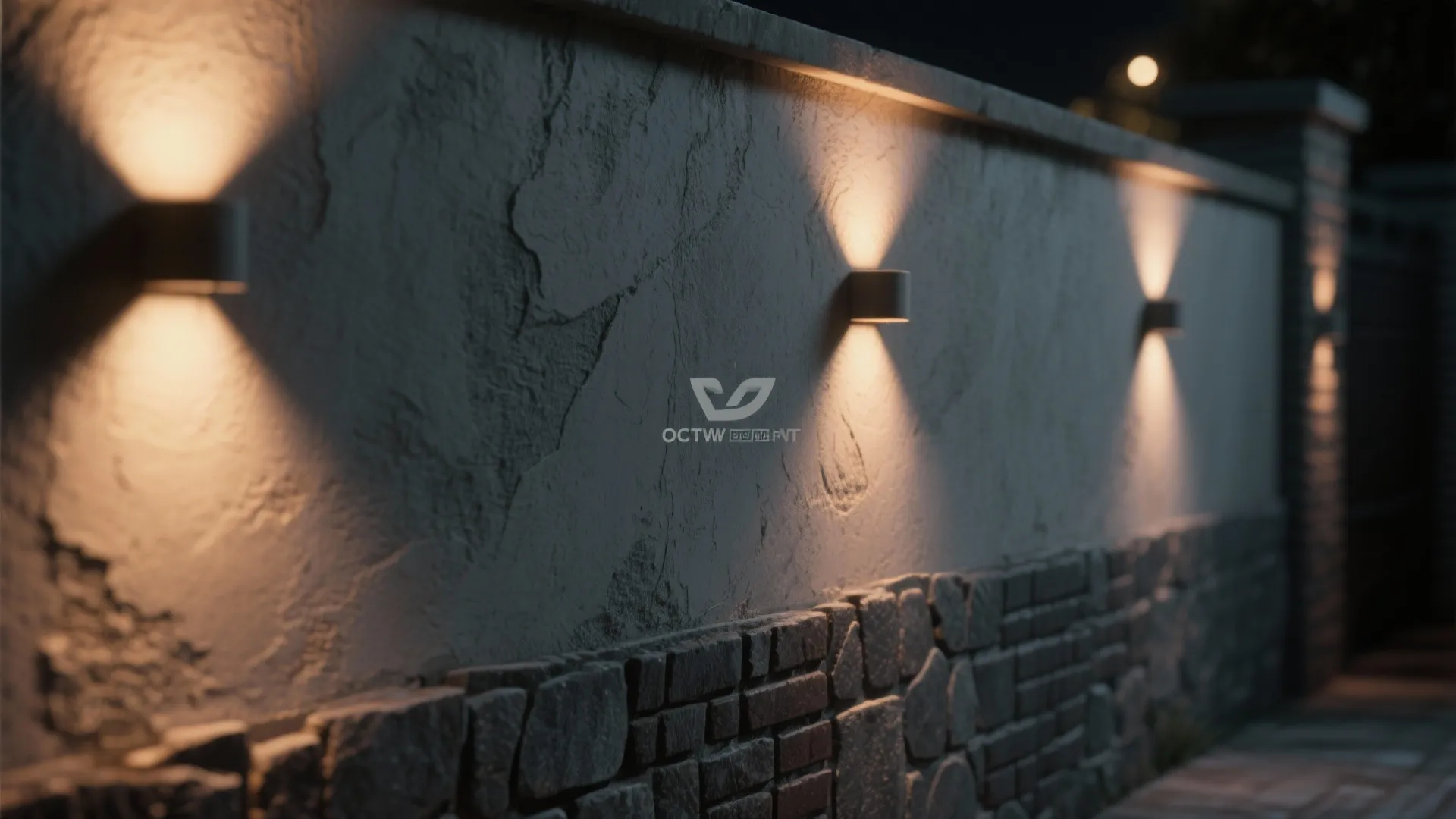 Textured surfaces with grazing or wash lights