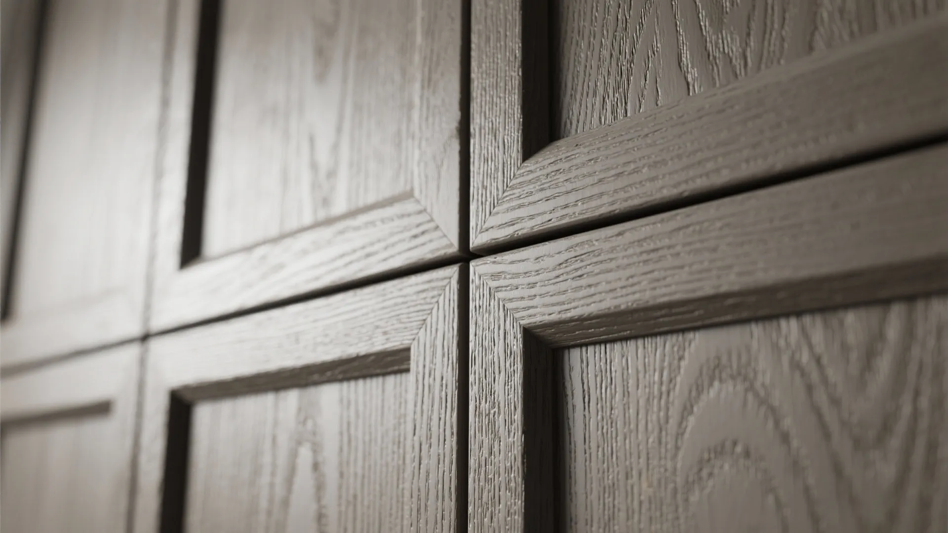 4. Textured grey wood panels for modern-rustic