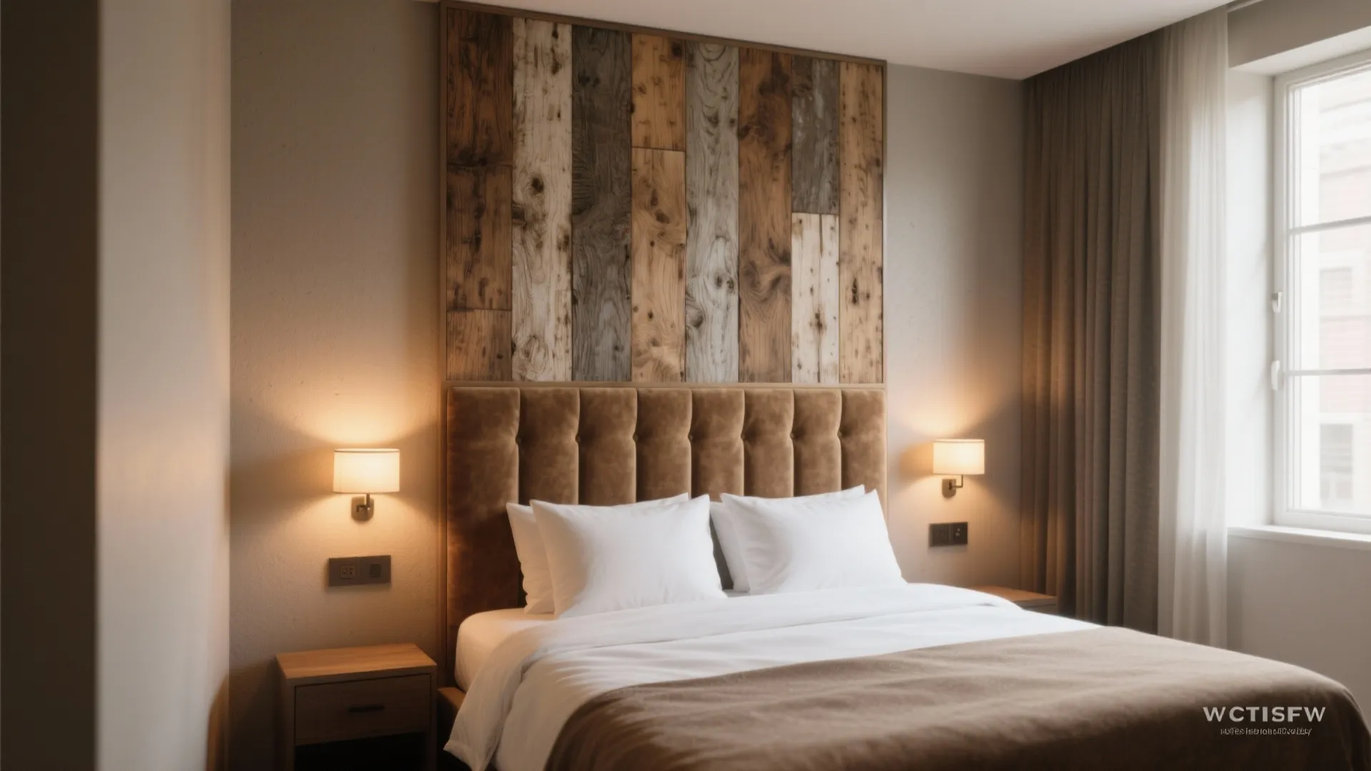 1. Anchor the Bed Wall with Texture