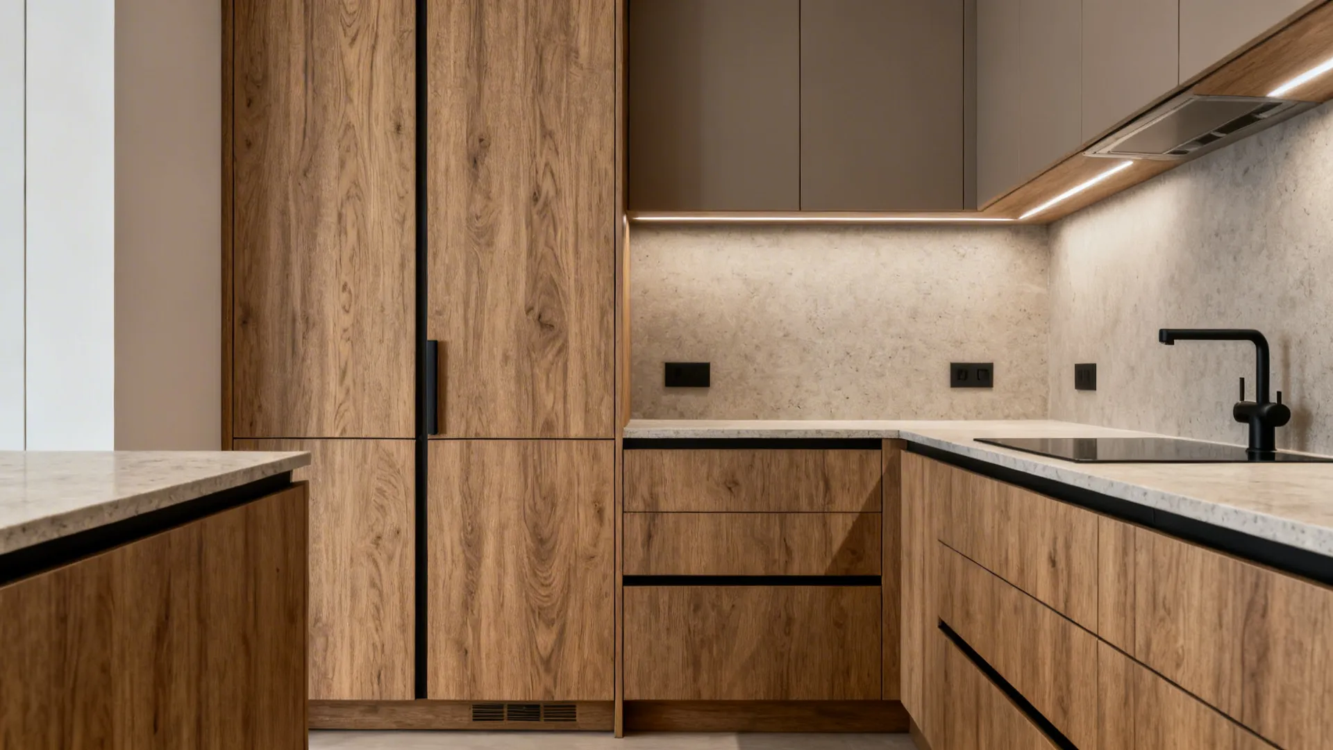 Textured laminates and woodgrain wraps on MDF cores