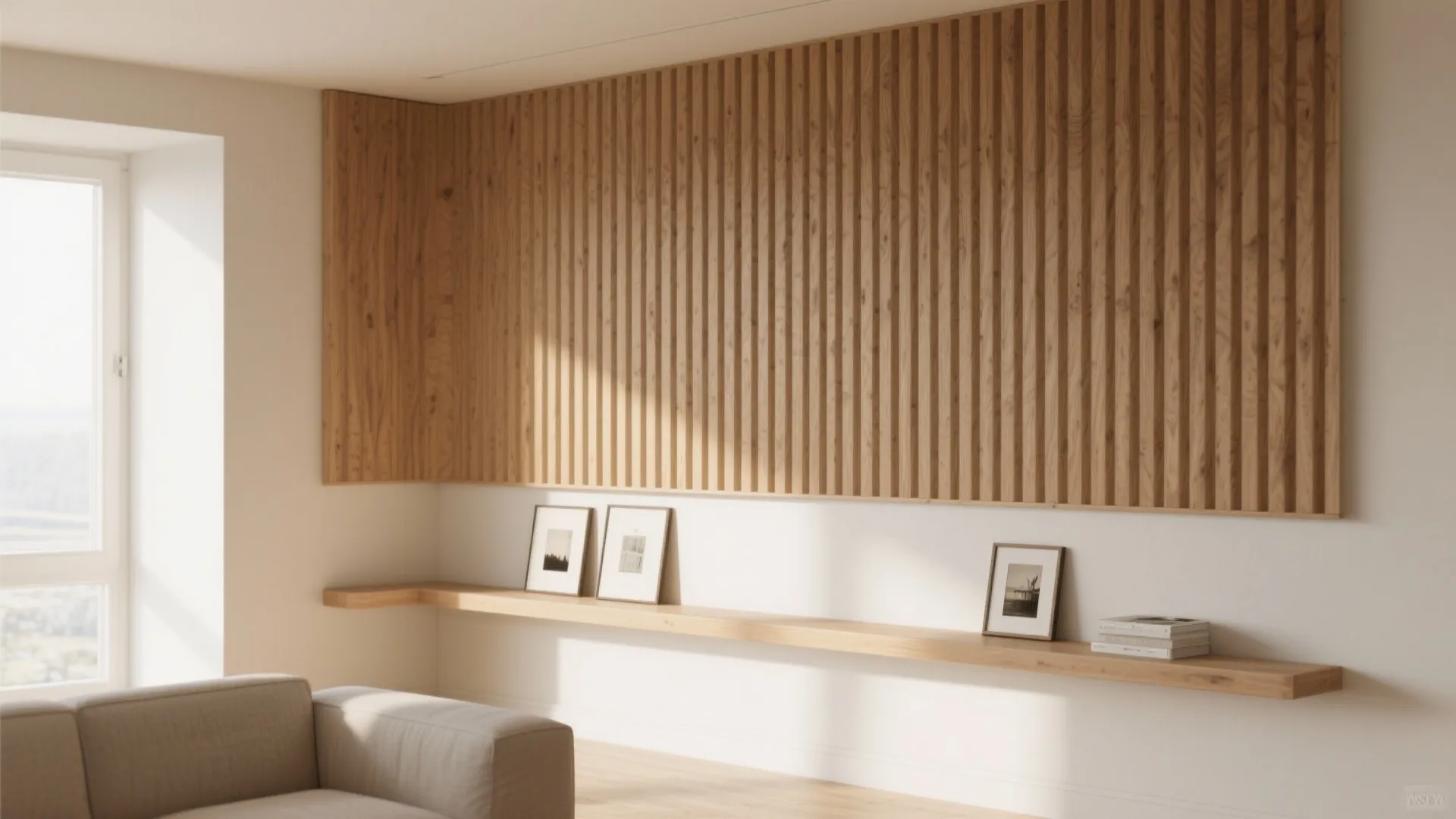 Textured Panels or Slim Display Ledges