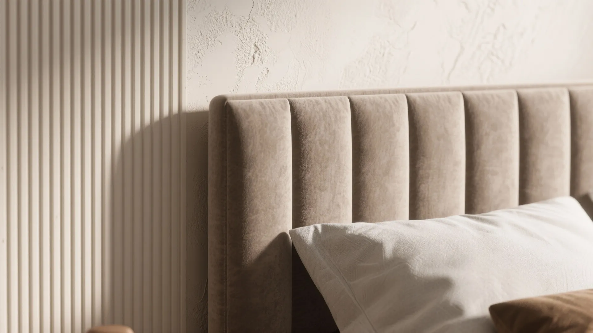 Textured Accent: Panels, Plaster, or Soft Upholstery