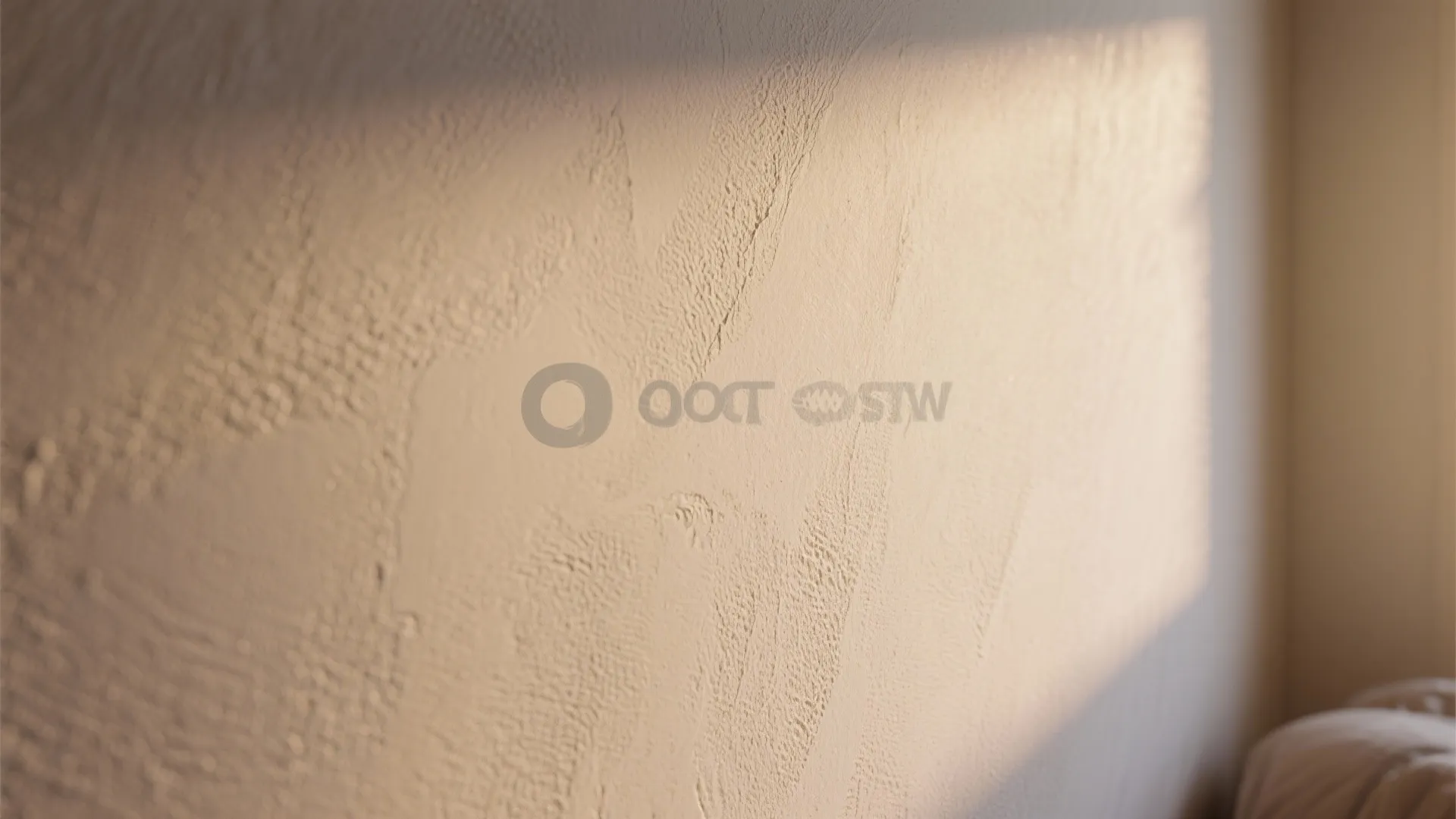 Close-up detail of a soft textured flat paint finish showing subtle micro-texture and warm ambient light.