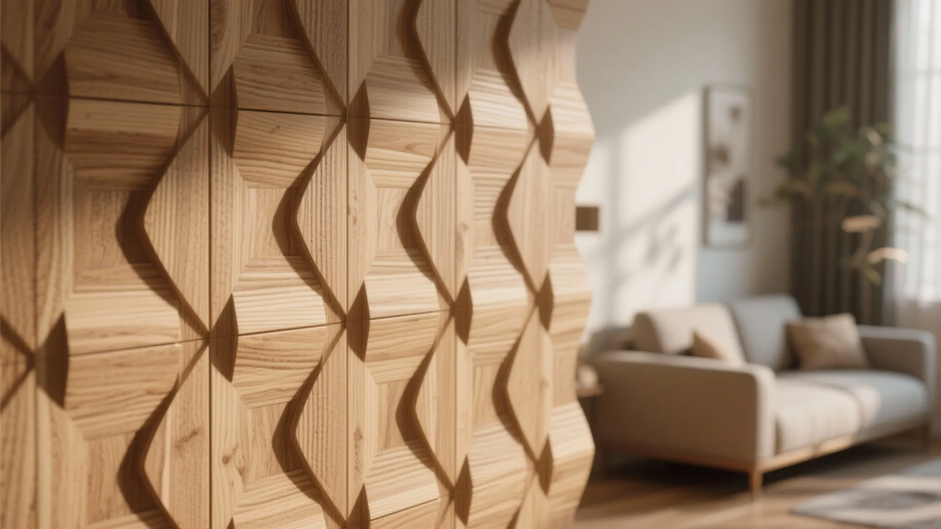 Textured MDF Panels for Depth
