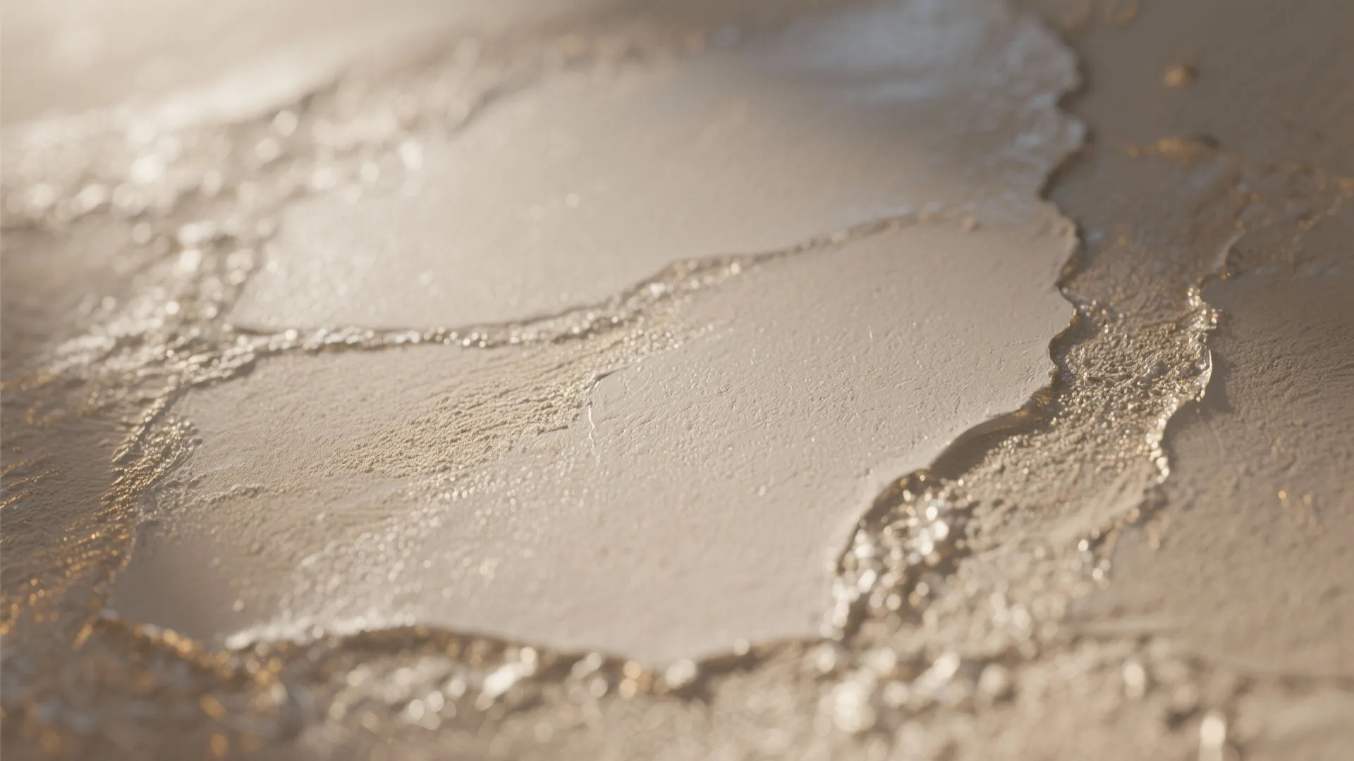 3. Textured Metallics over Simple Plaster