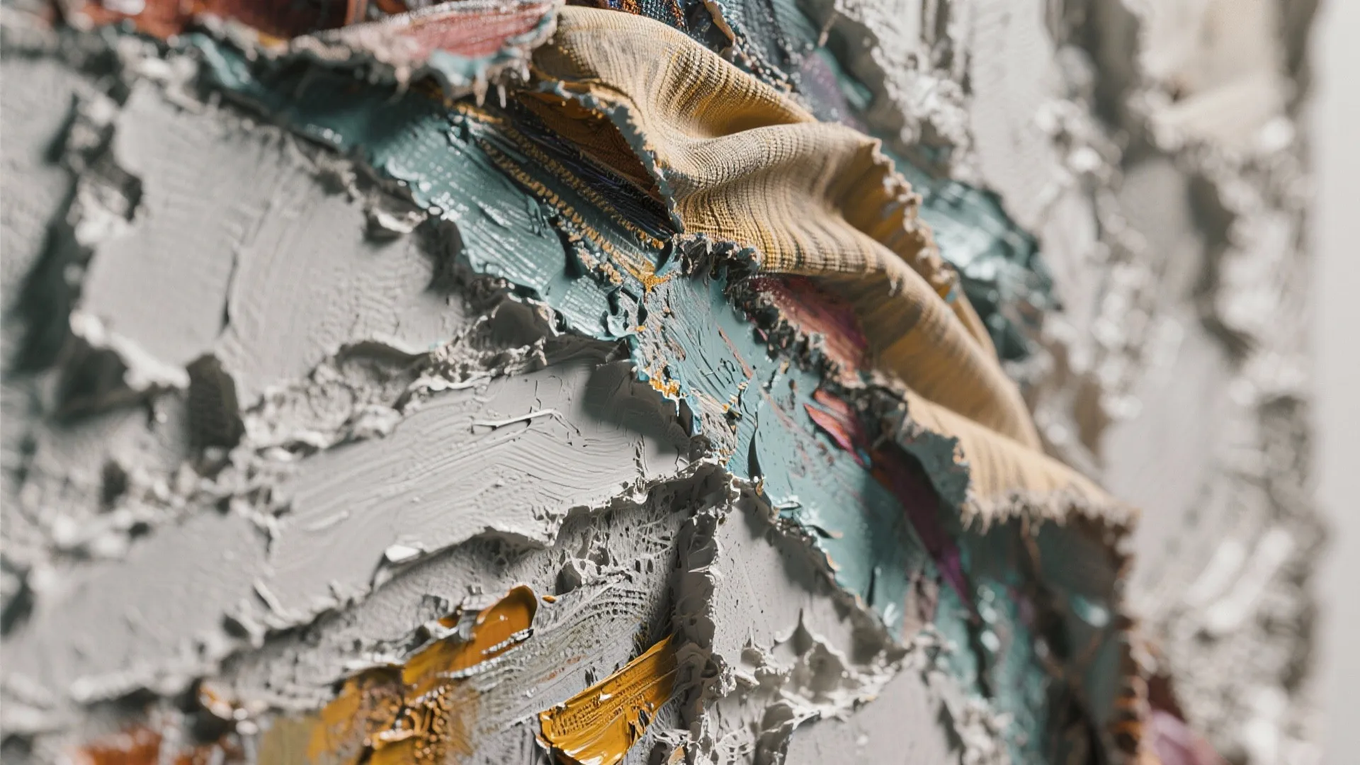 4. Textured mixed-media as tactile accent