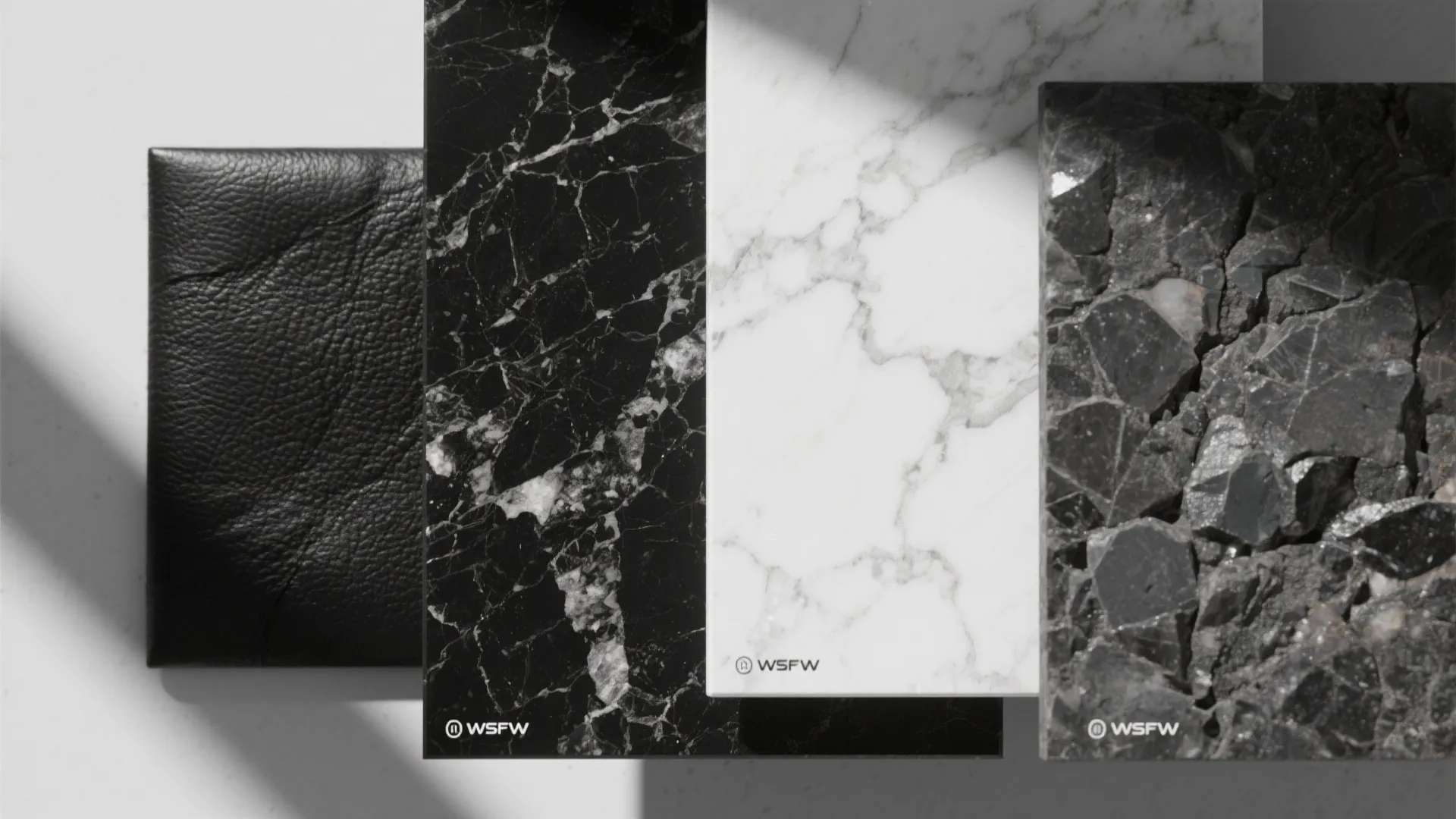 5. Monochrome with textured finishes