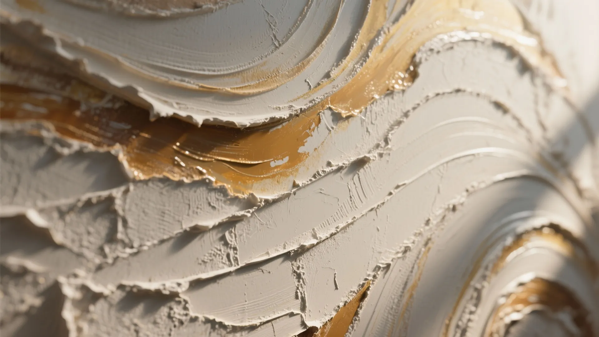 3. Textured Abstract Mural with Mixed Media