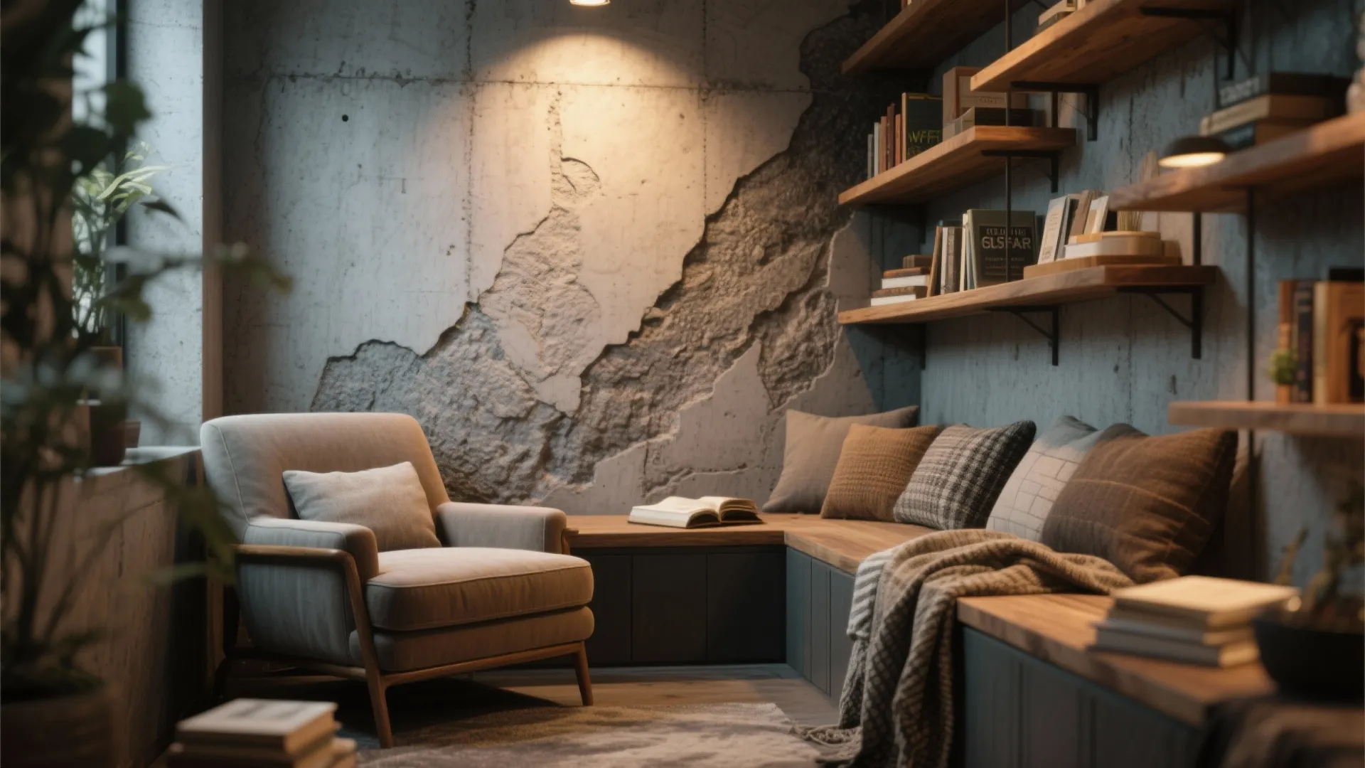 9. Textured Look Murals