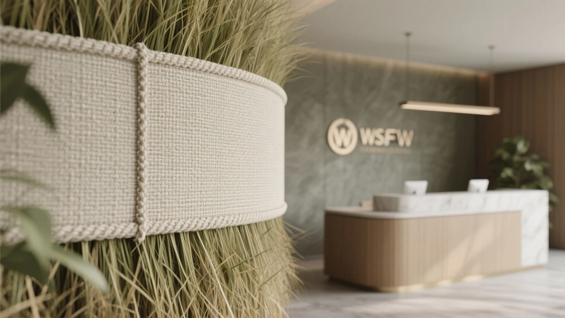 3. Textured Natural Materials (Grasscloth, Linen, Faux Concrete)