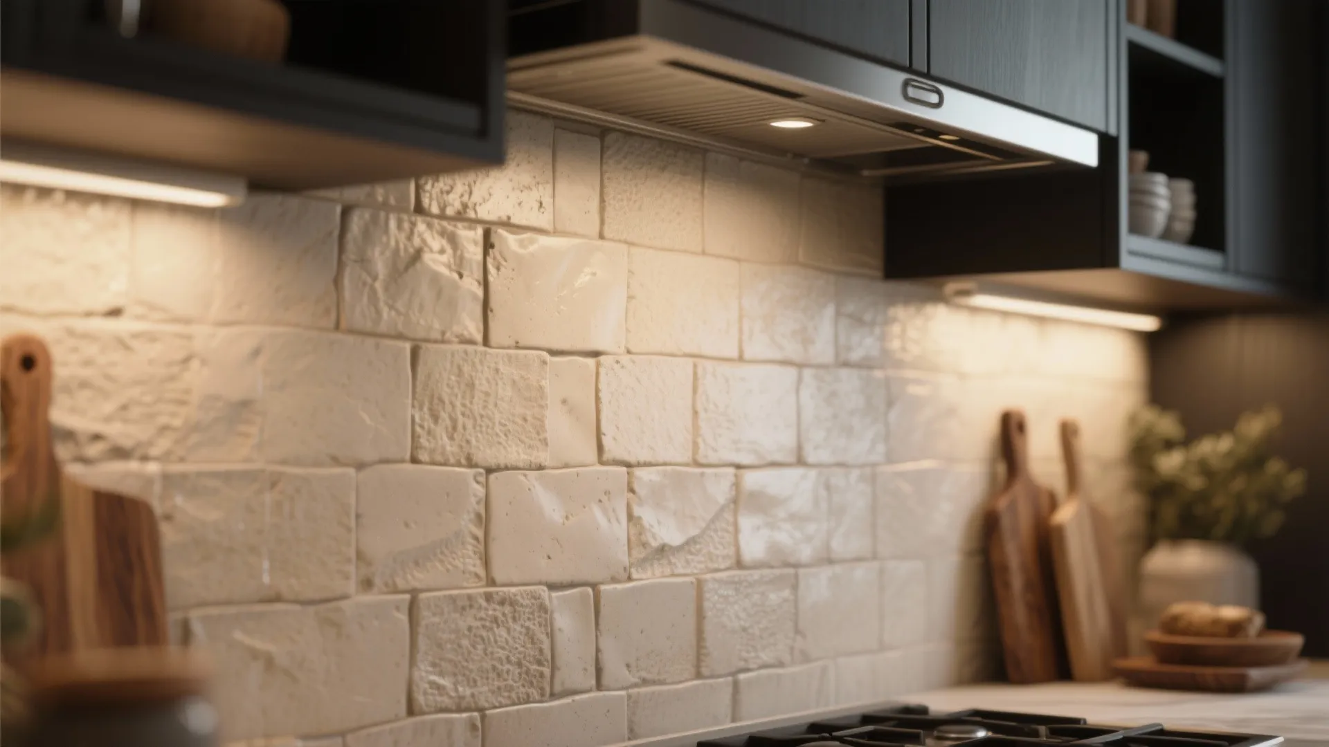 3. Textured Neutral Tile for Warmth