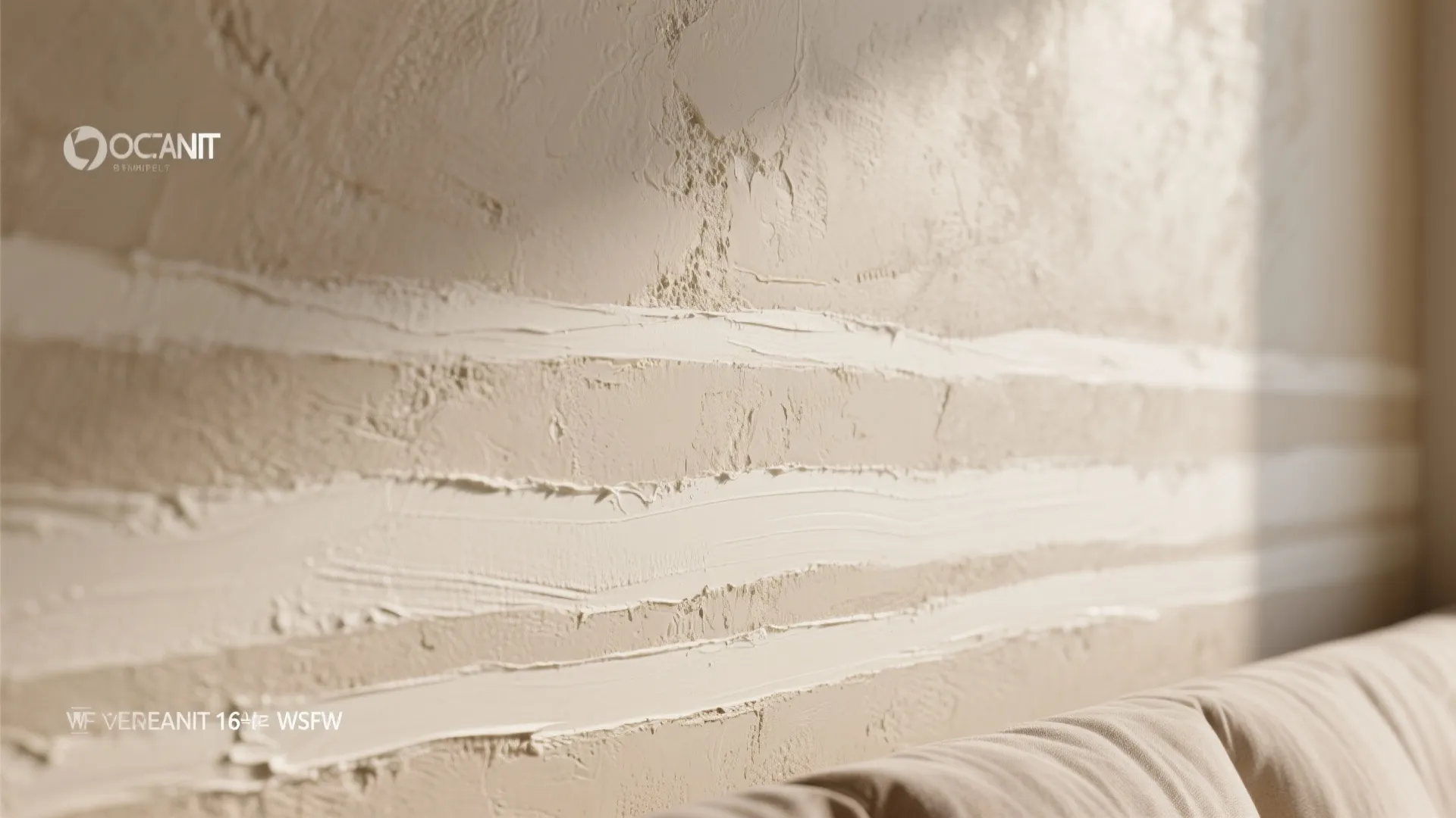 4. Textured Neutrals: Venetian Plaster or Gentle Stripes