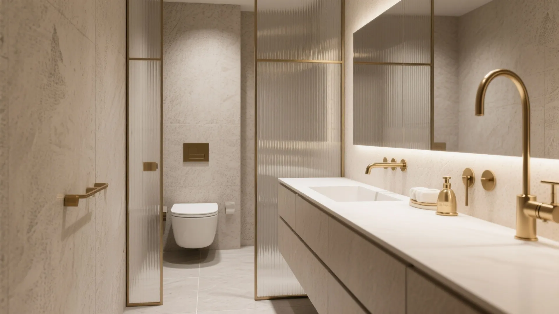 4) Texture-Rich Neutrals and Warm Metal Accents