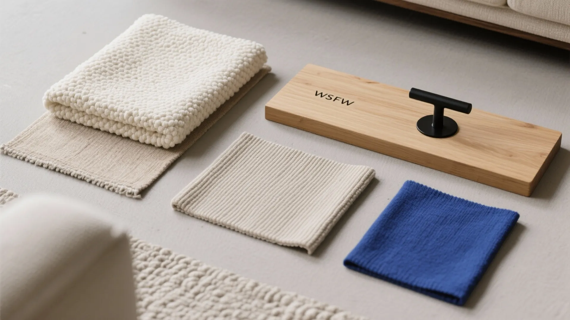 Textured Neutrals With One Confident Contrast