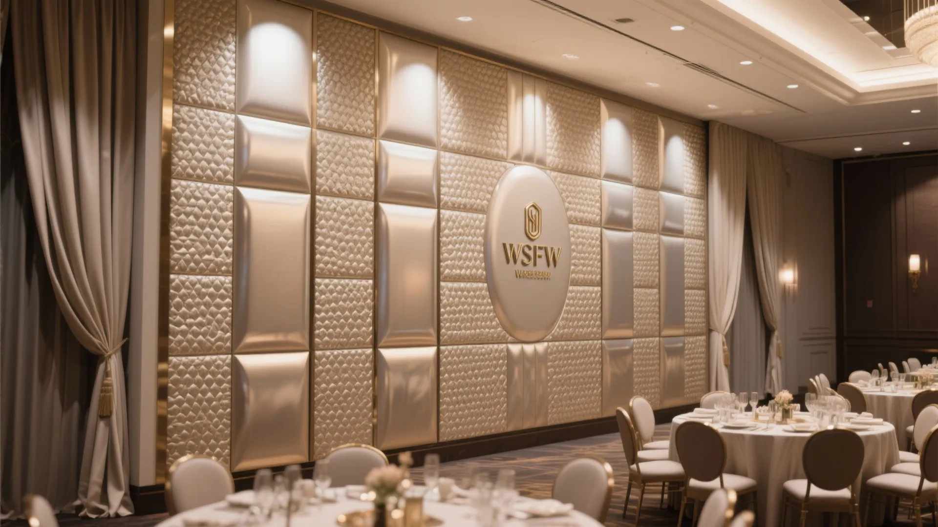 Statement Wall with Textured Panels