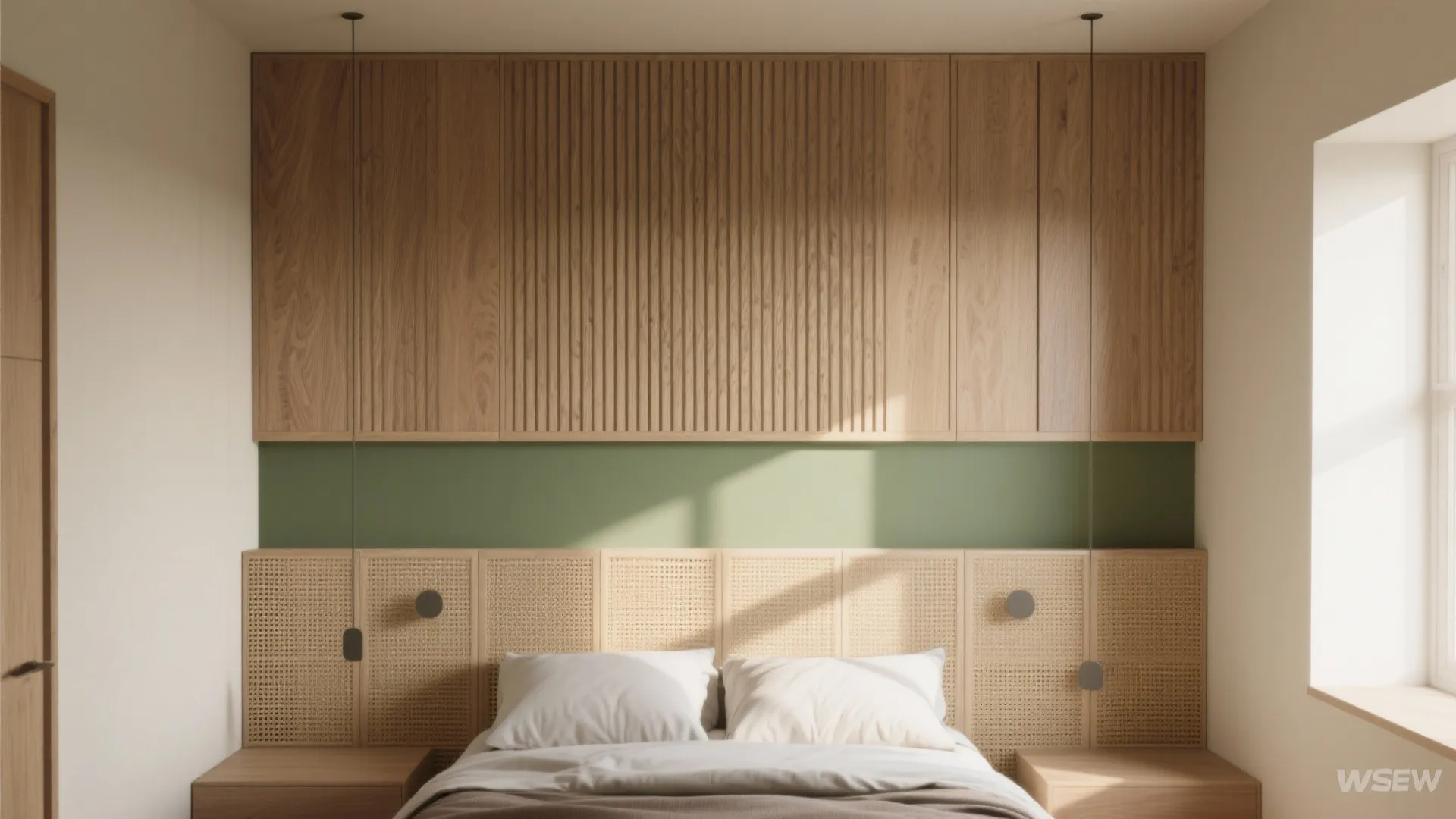 2. Textured Panels and Accent Paint