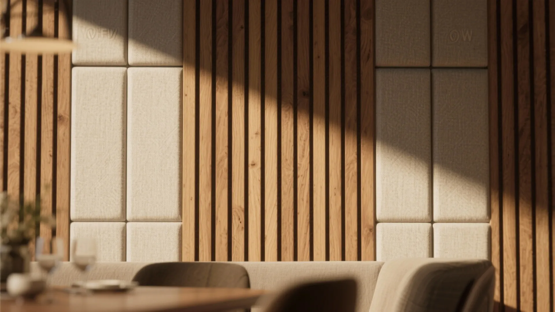 3. Textured Panels for Warmth and Acoustics