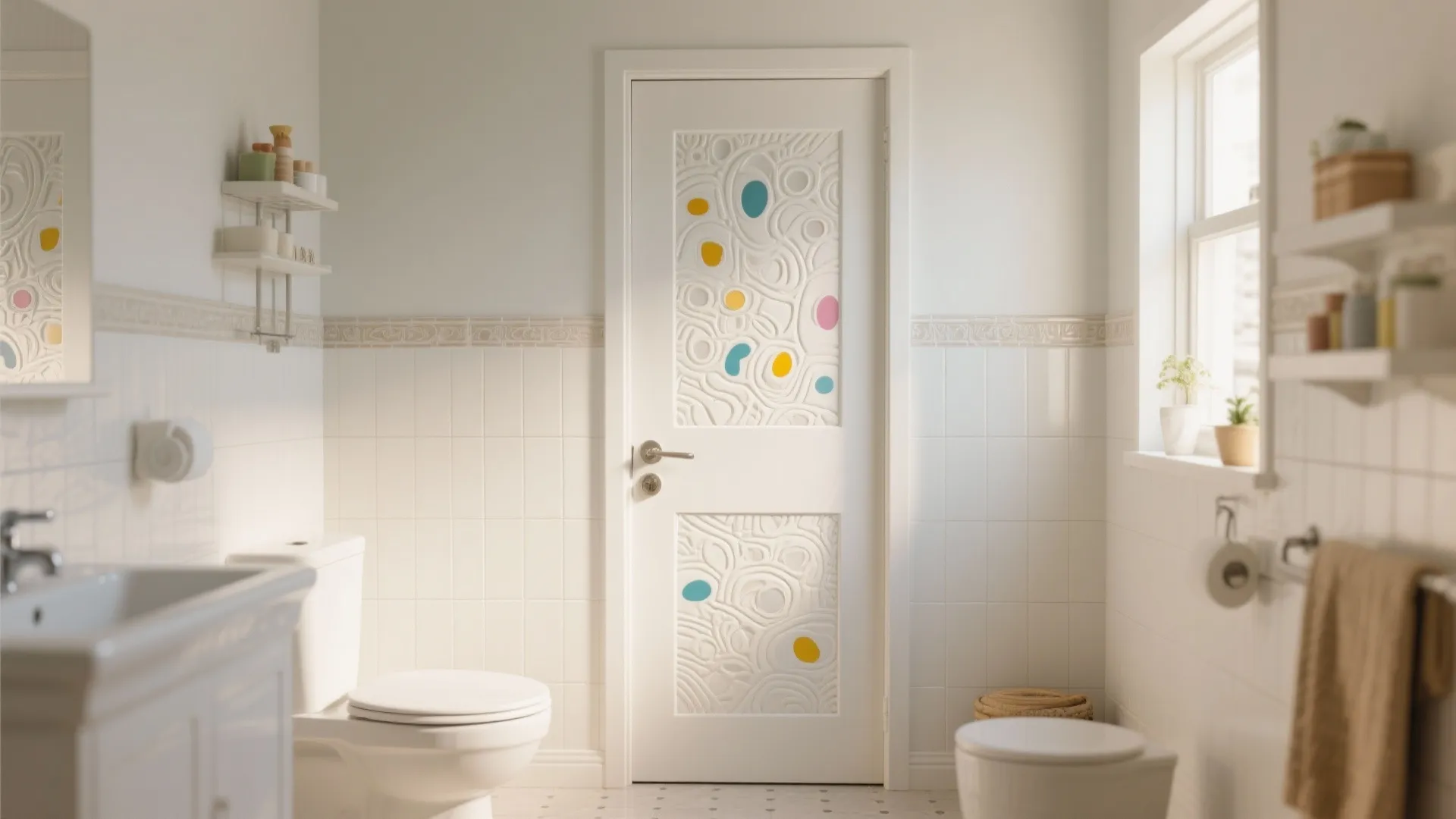 Textured Plastic Door with Pattern Inserts