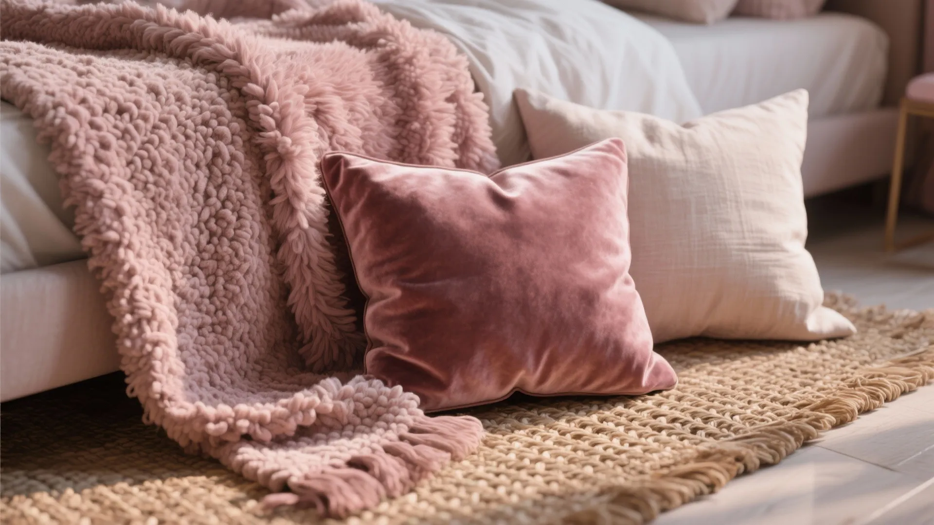 2. Layered Textures: Make Pink Feel Rich