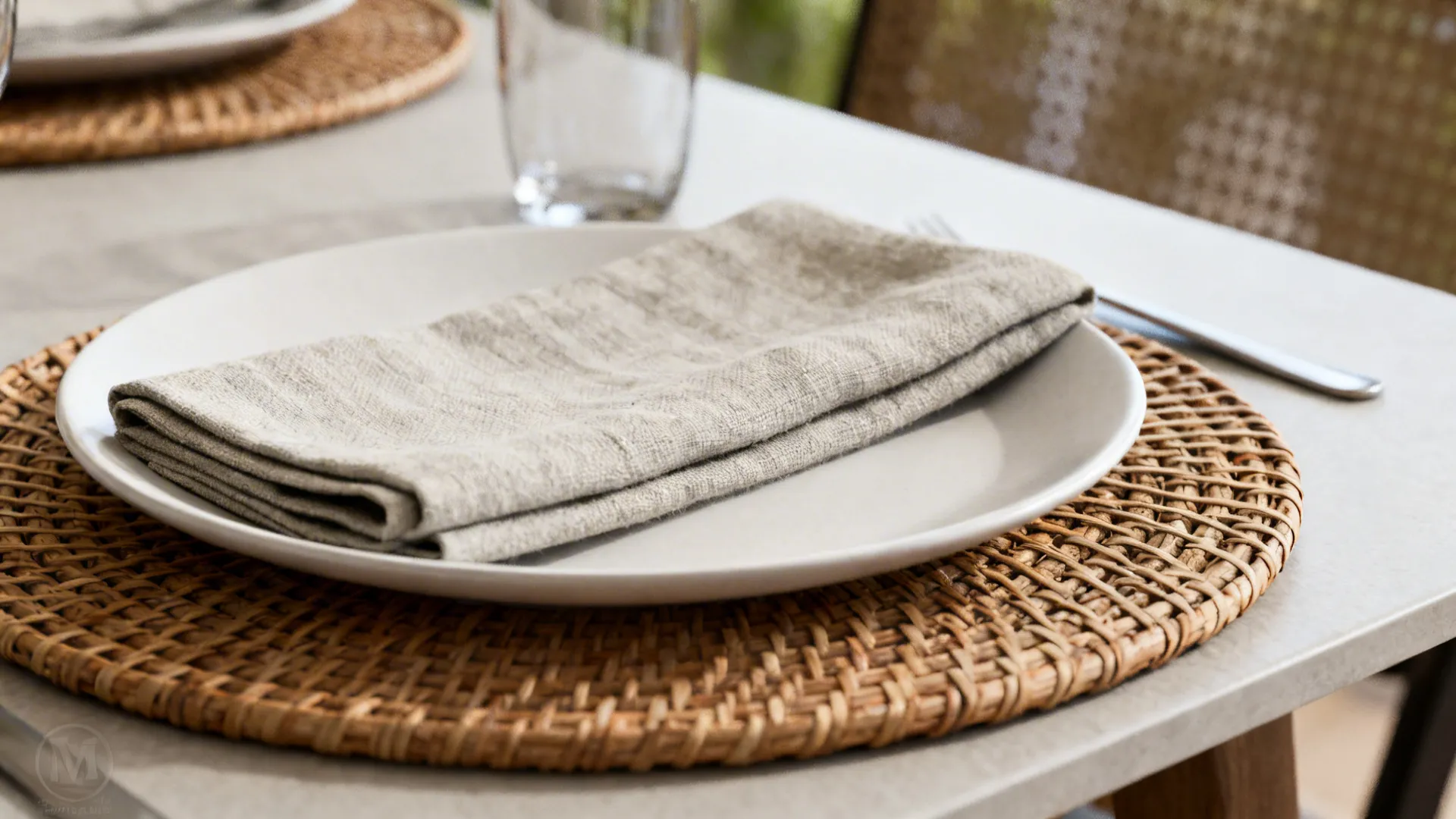 4. Textured Place Settings: tactile interest