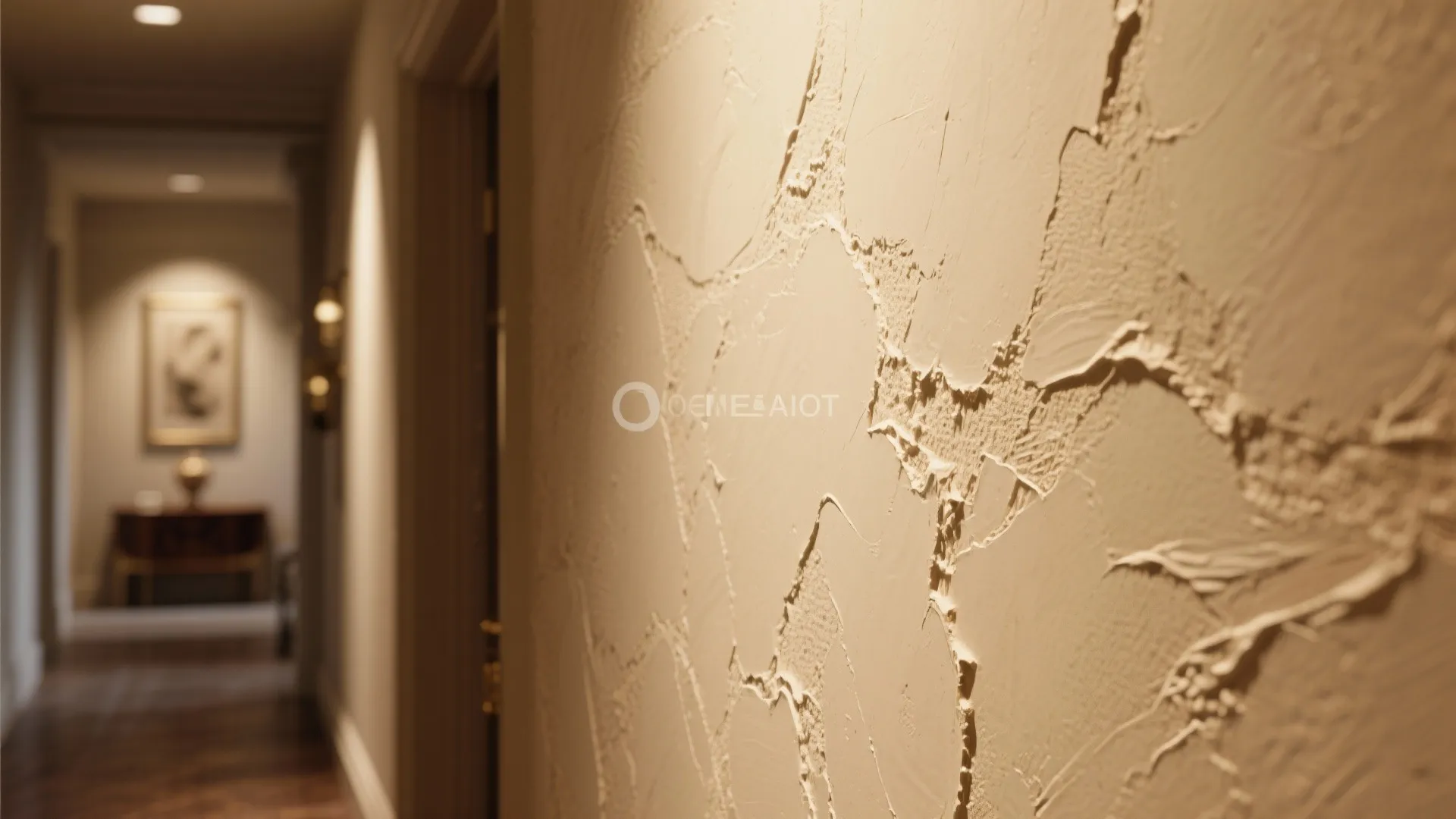 4. Textured paint and plaster for tactile interest