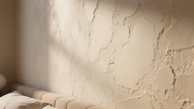 Textured Wall Bedroom Design with Soft Neutrals
