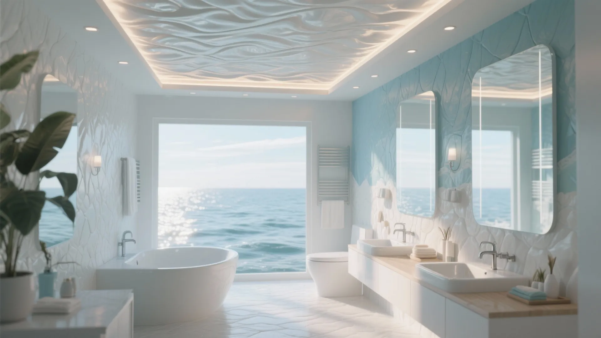 Textured POP Ceiling with LED Highlights