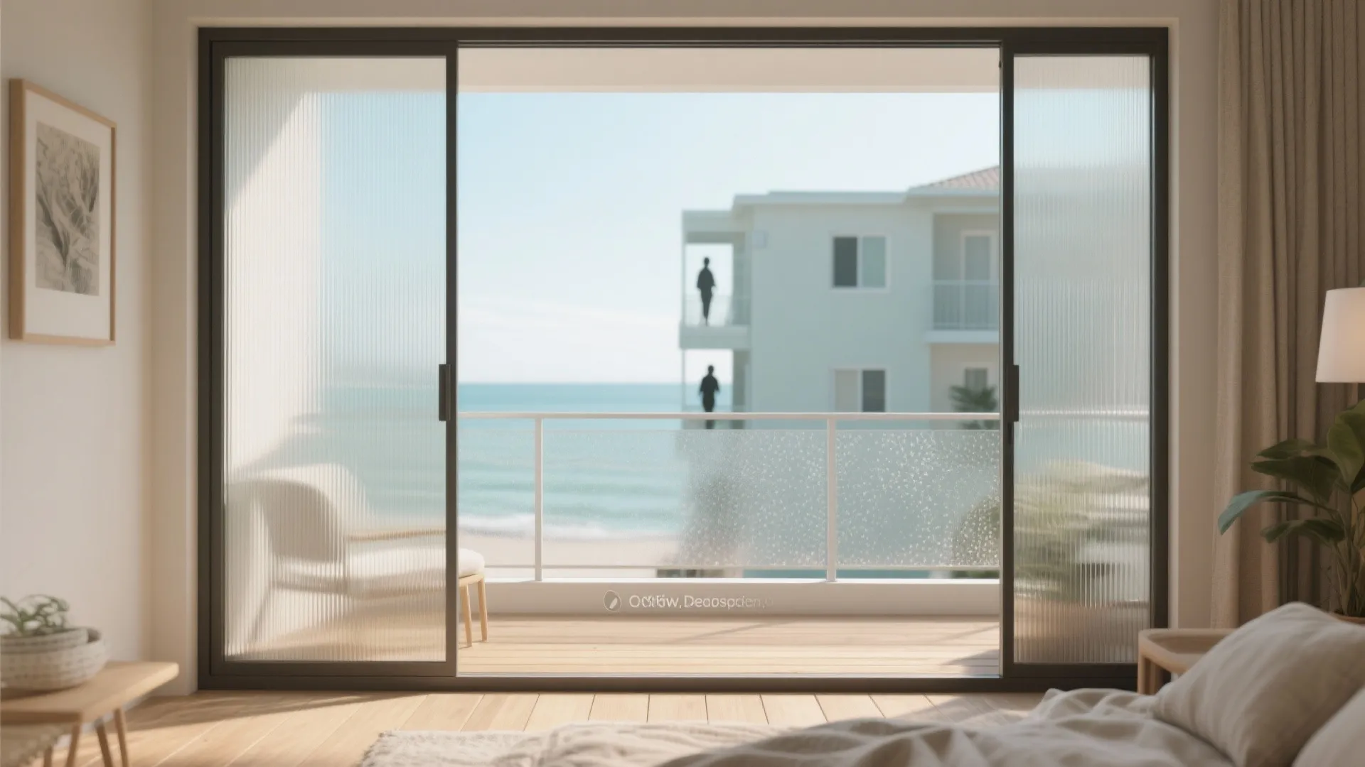 Textured or Tinted Glass for Gentle Privacy