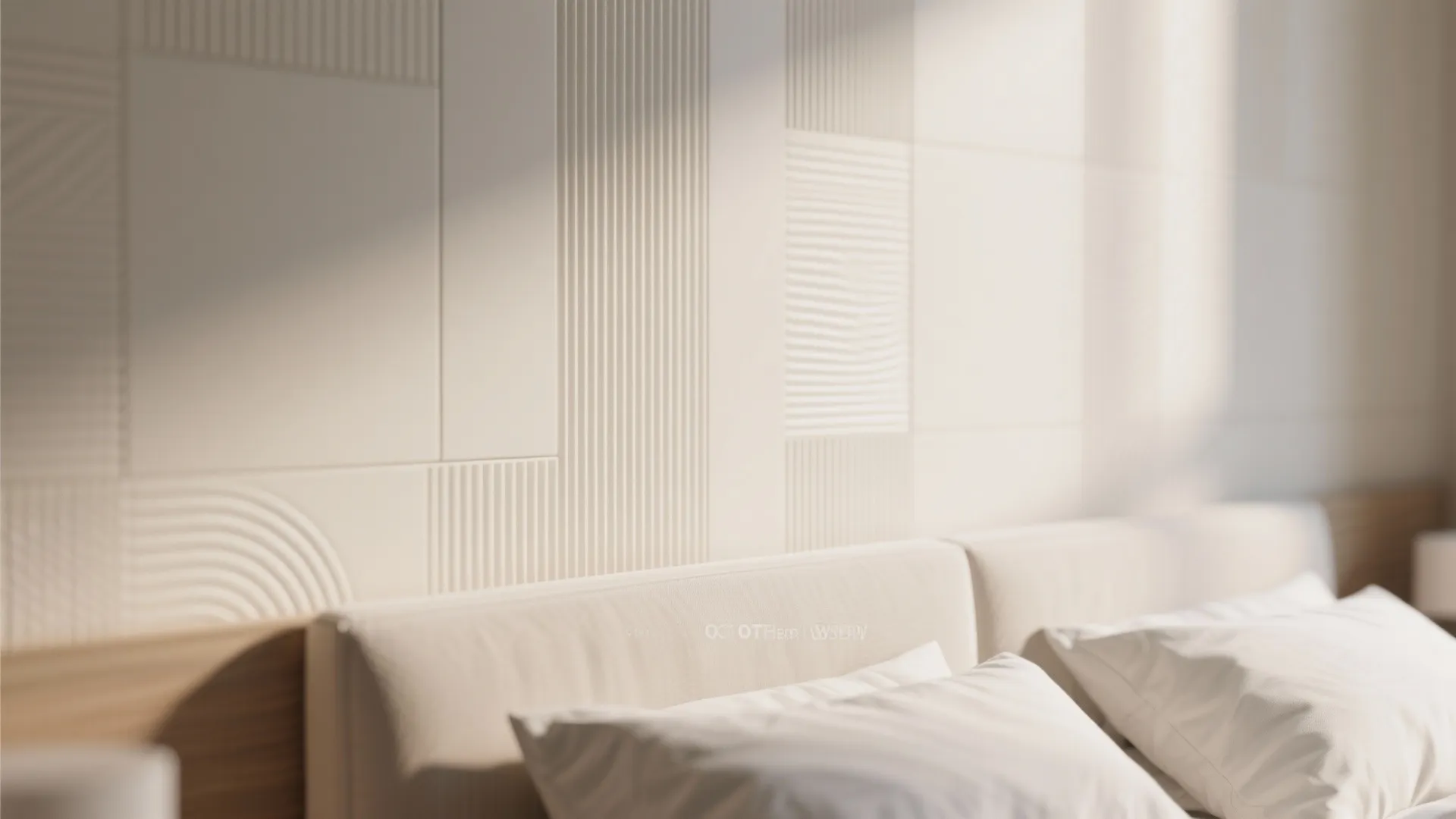 2. Textured PVC Panels for Depth