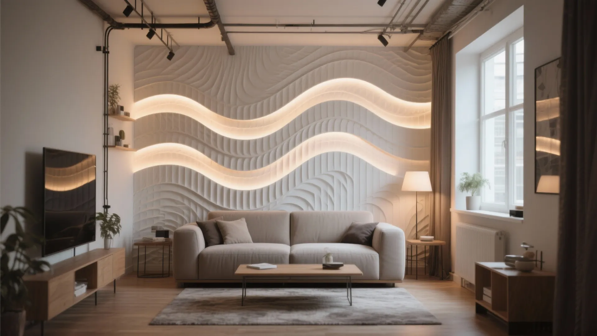 Textured PVC for Feature Walls