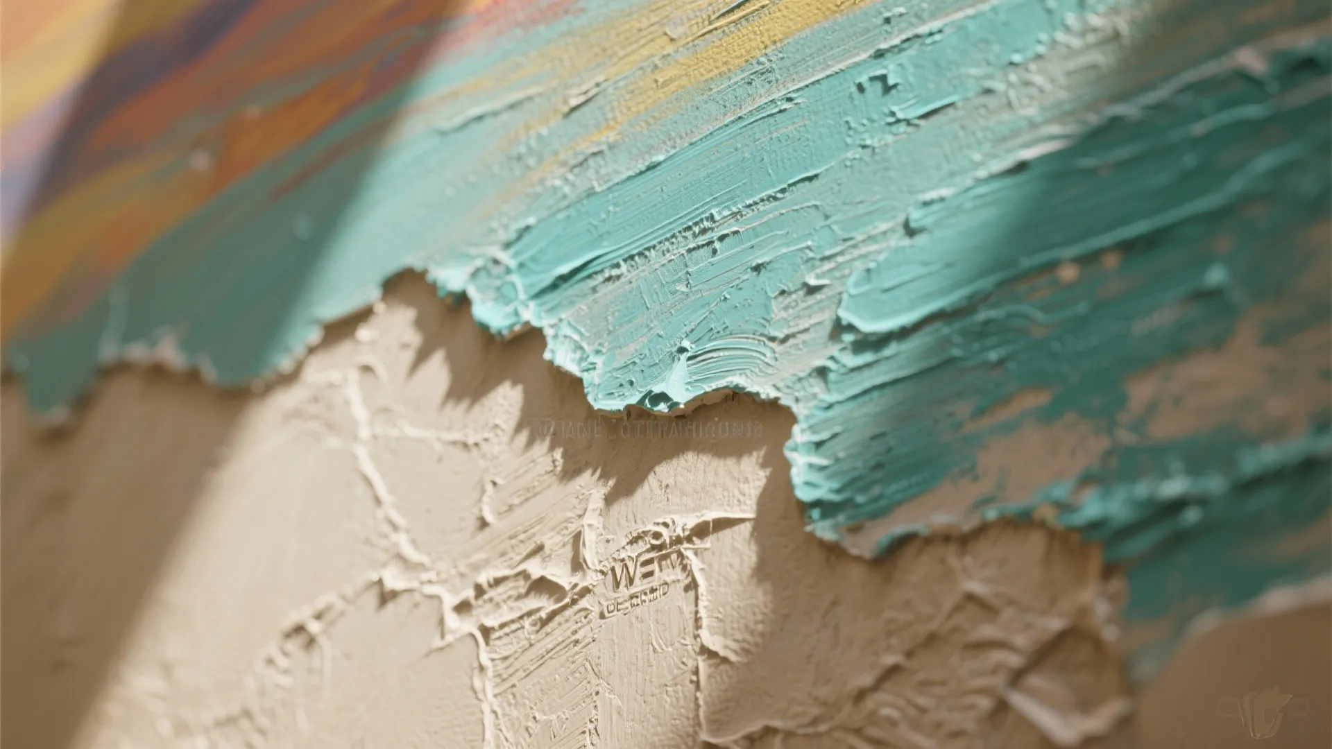3. Textured layers: mix spraying with relief