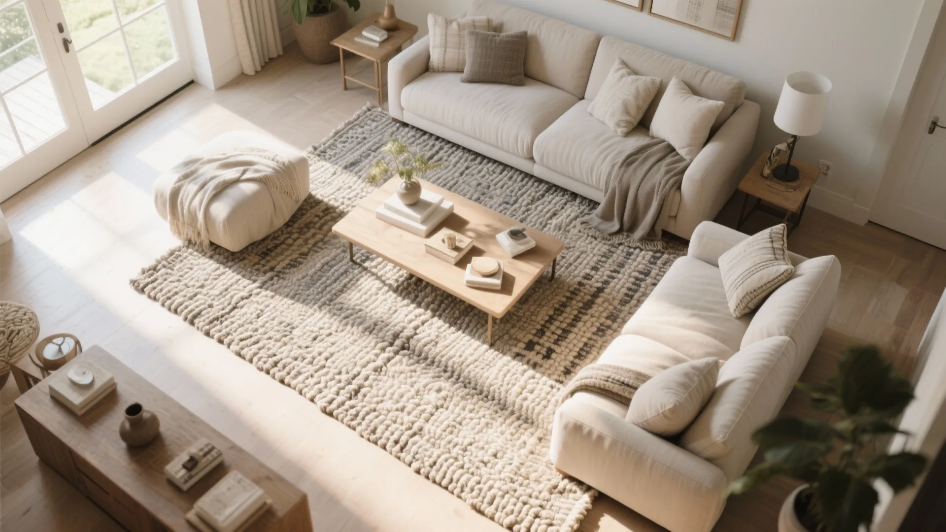 4. Textured Accent Rugs