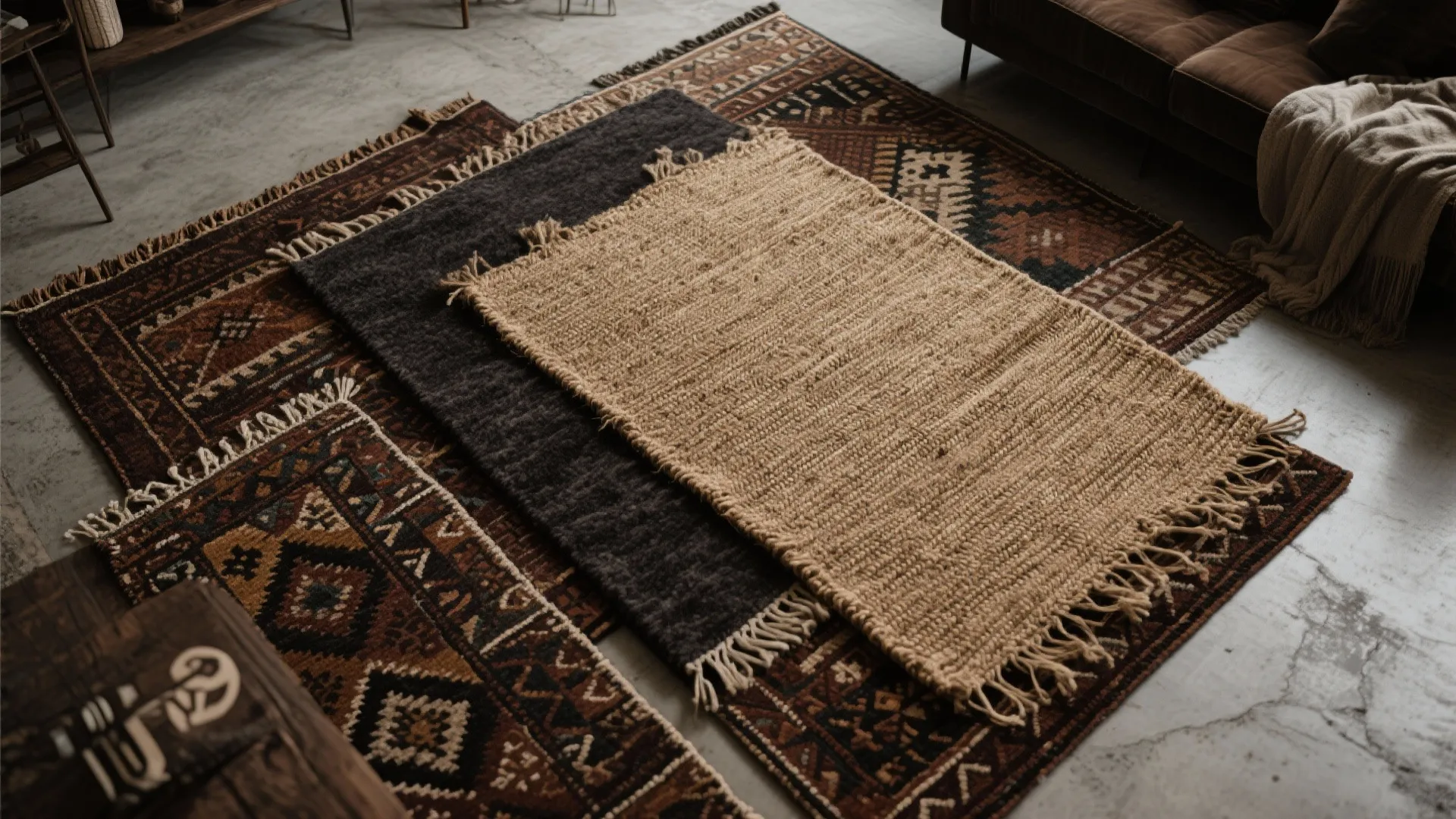 7. Textured Rugs