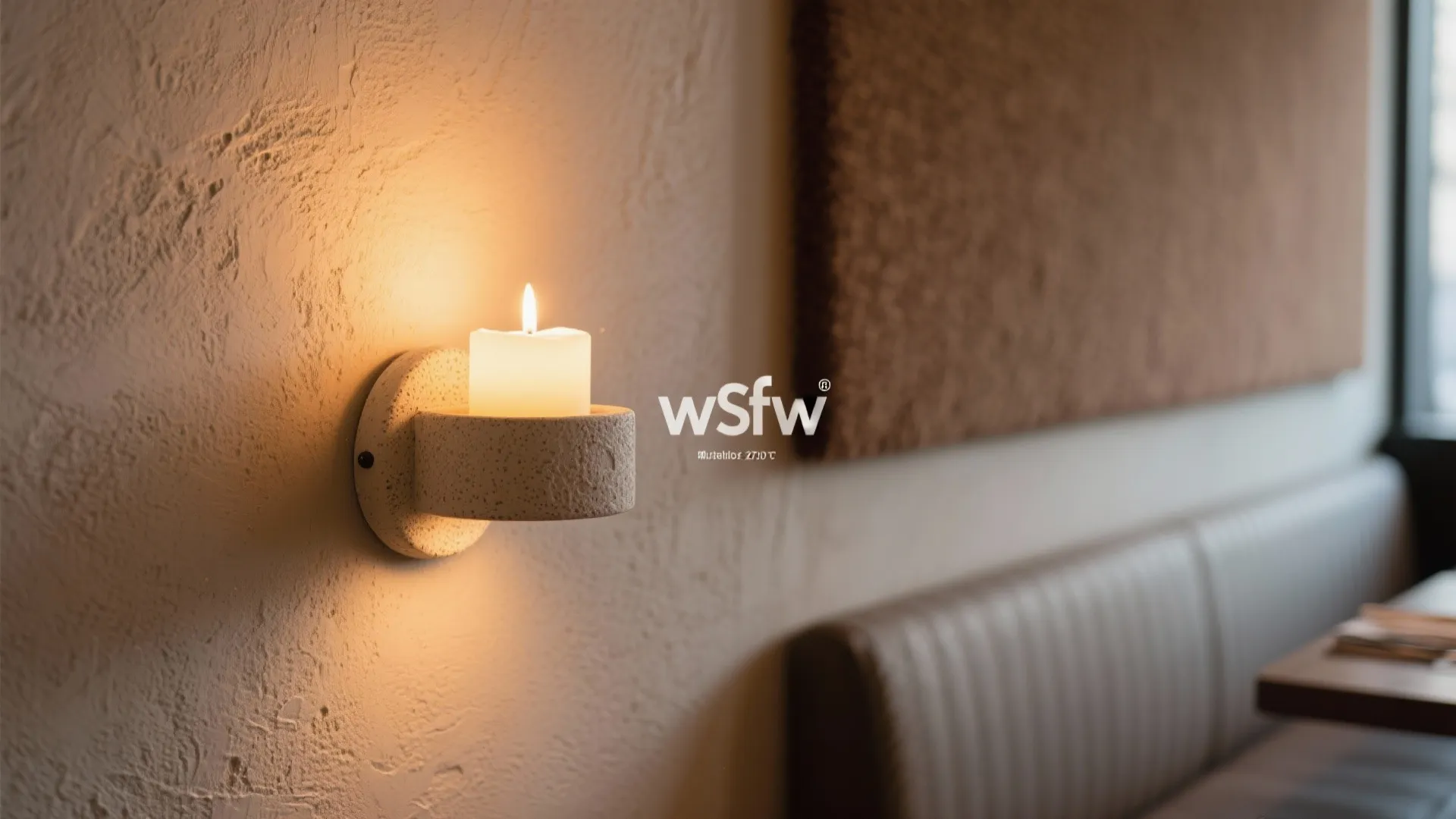 Textured sconces for visual warmth