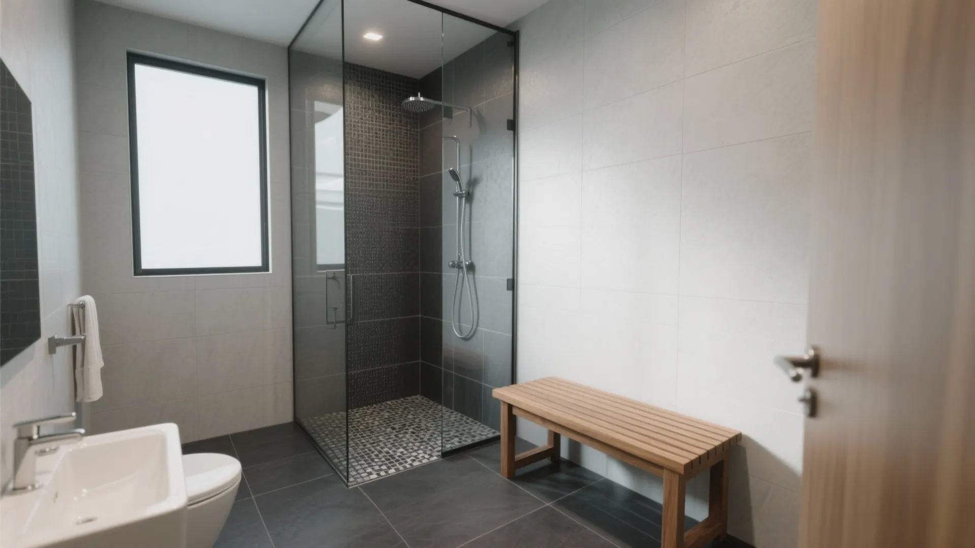 Textured, slip-resistant finishes for safe luxury