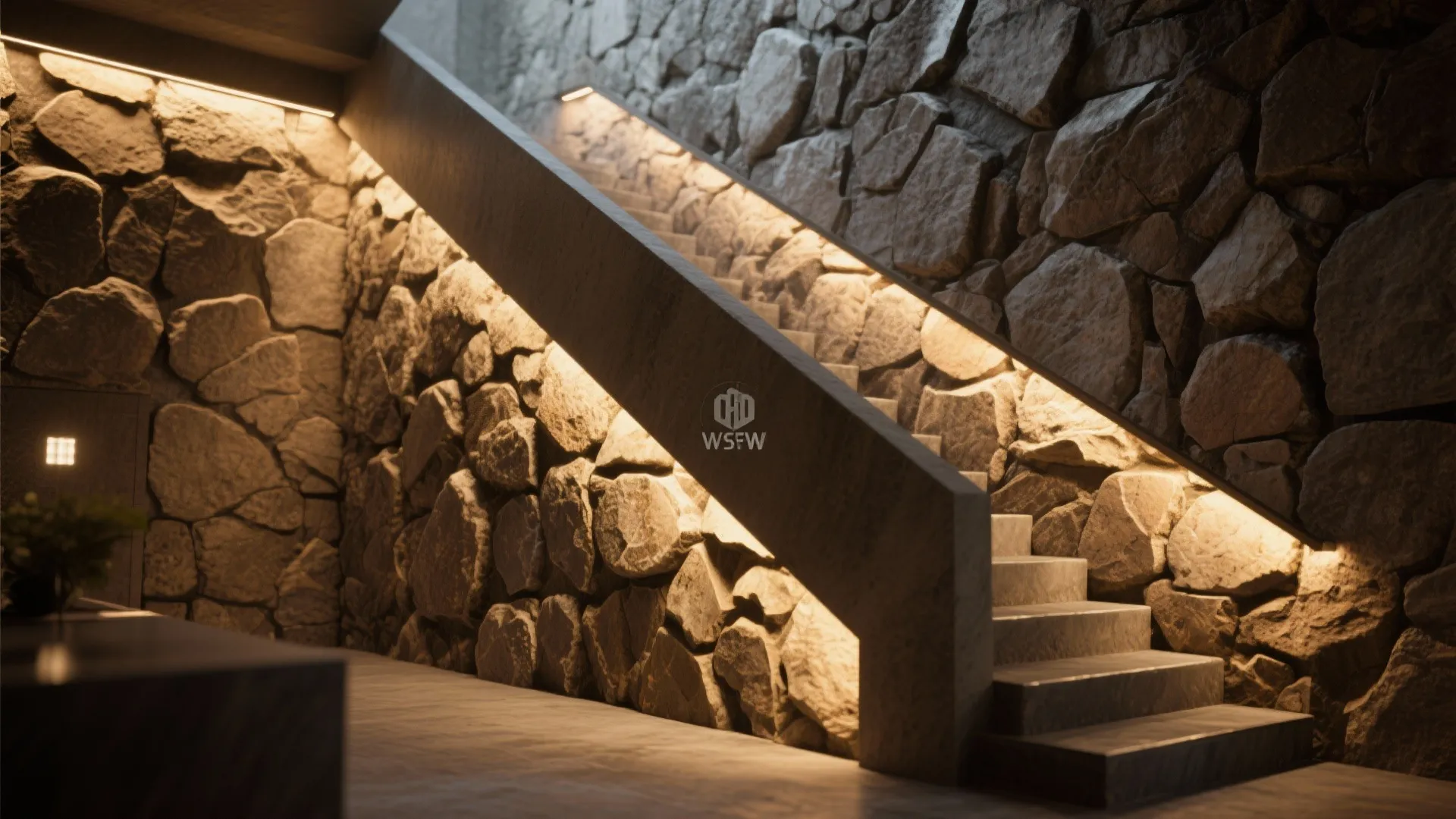 Textured feature wall