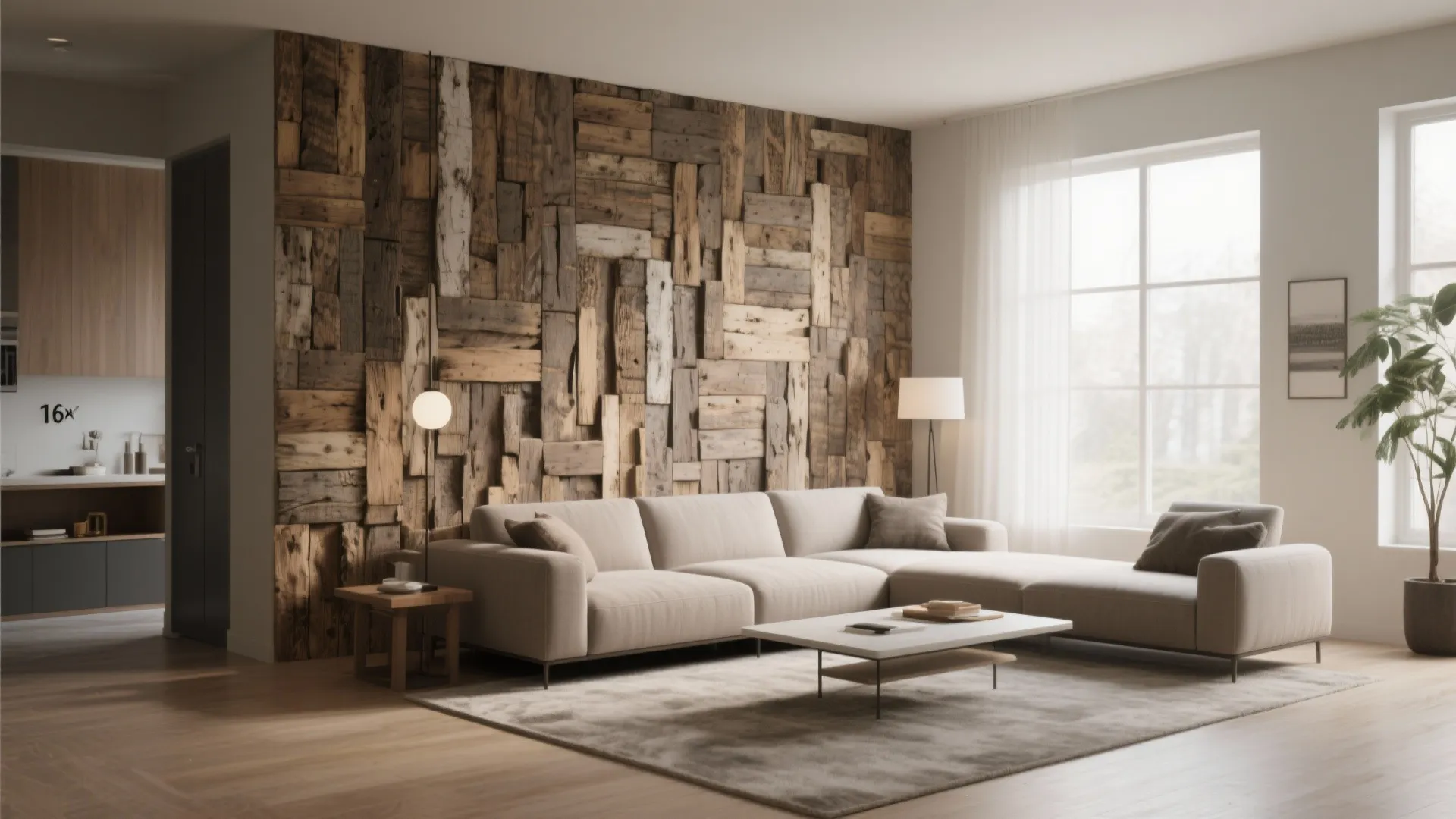 2. Statement wall with texture