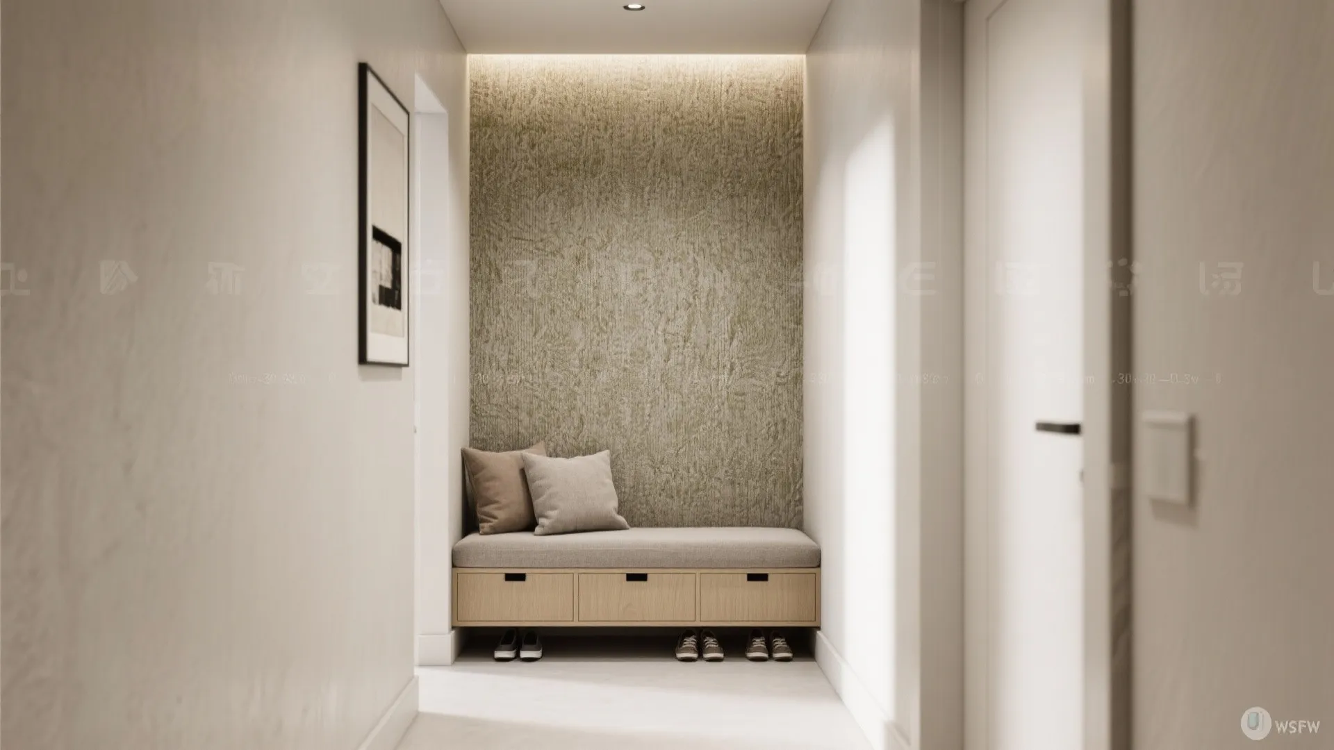 Statement wall with durable texture