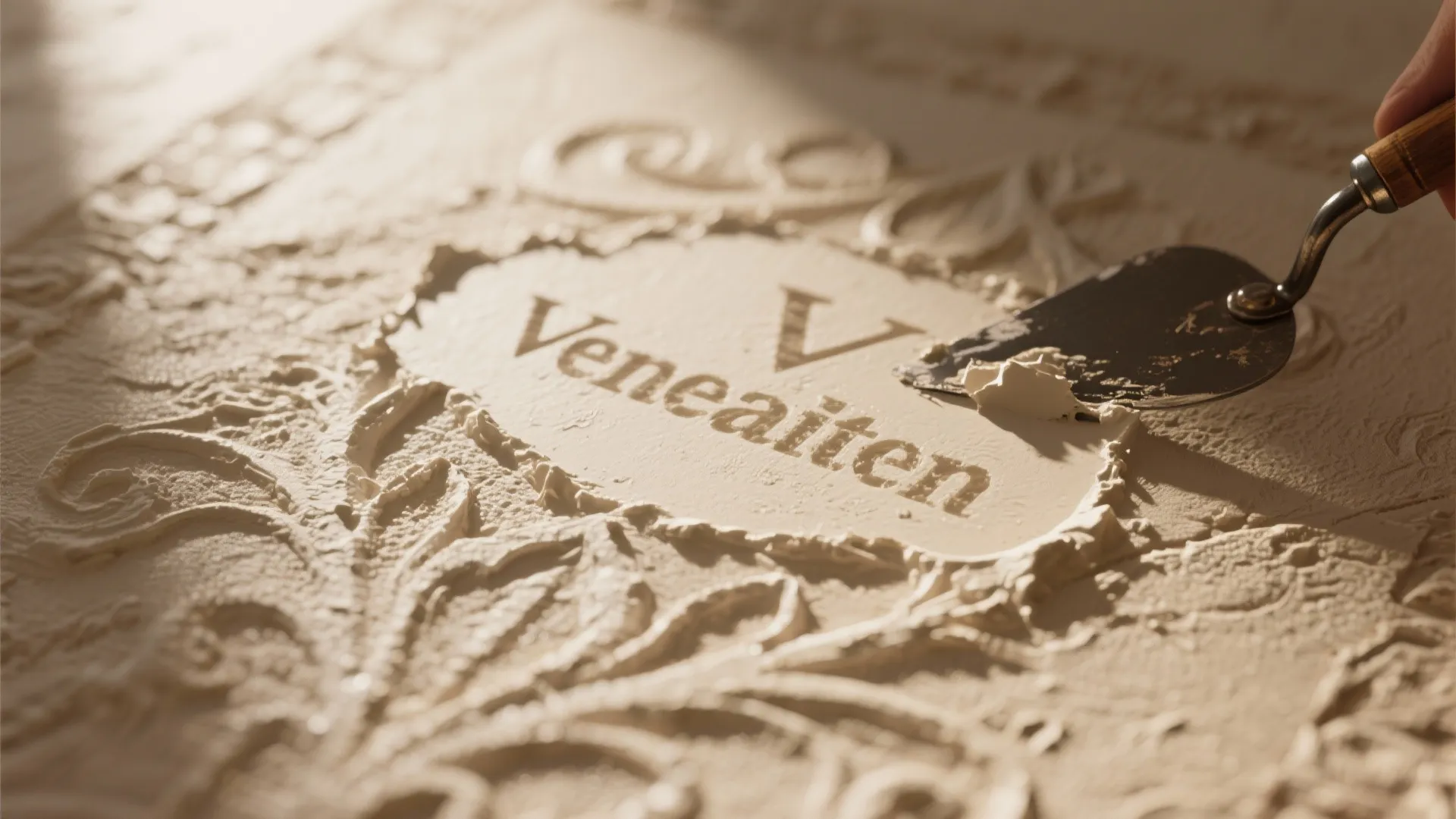 4. Textured stencils that mimic plaster